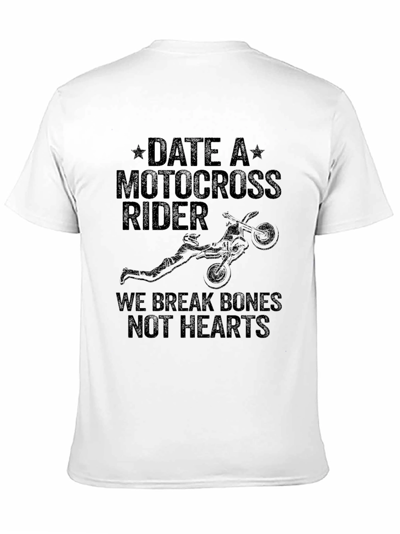 Date A Motocross Rider Black Graphic Tee