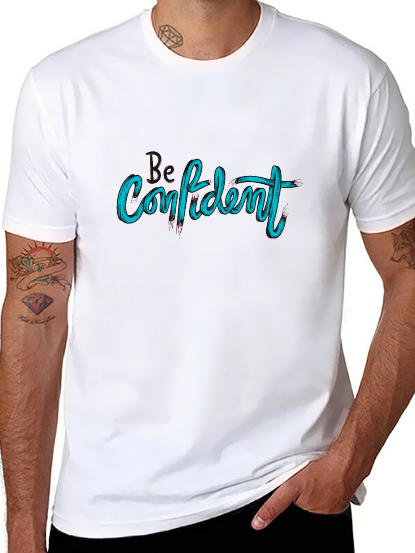 Be Confident Black T-Shirt