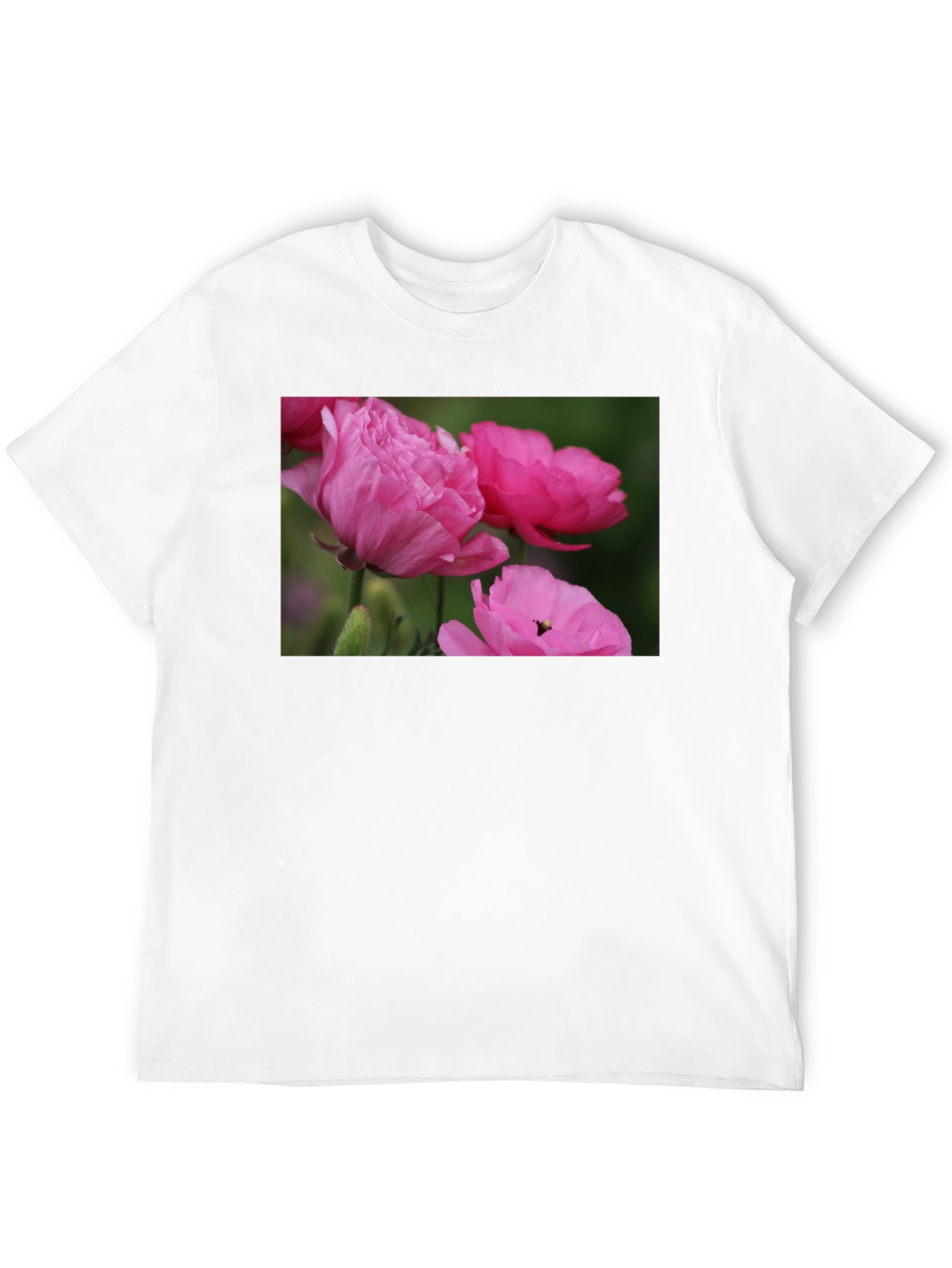 Pink Floral T-Shirt - Stylish Mens Tee