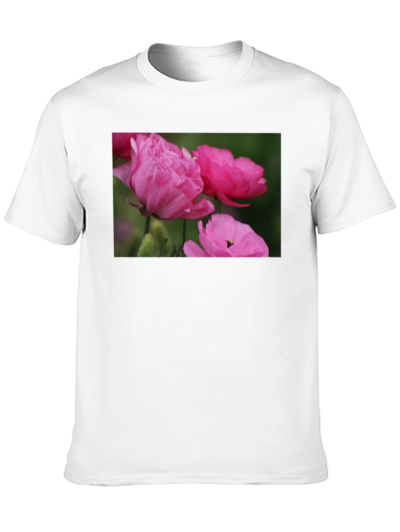 Pink Floral T-Shirt - Stylish Mens Tee