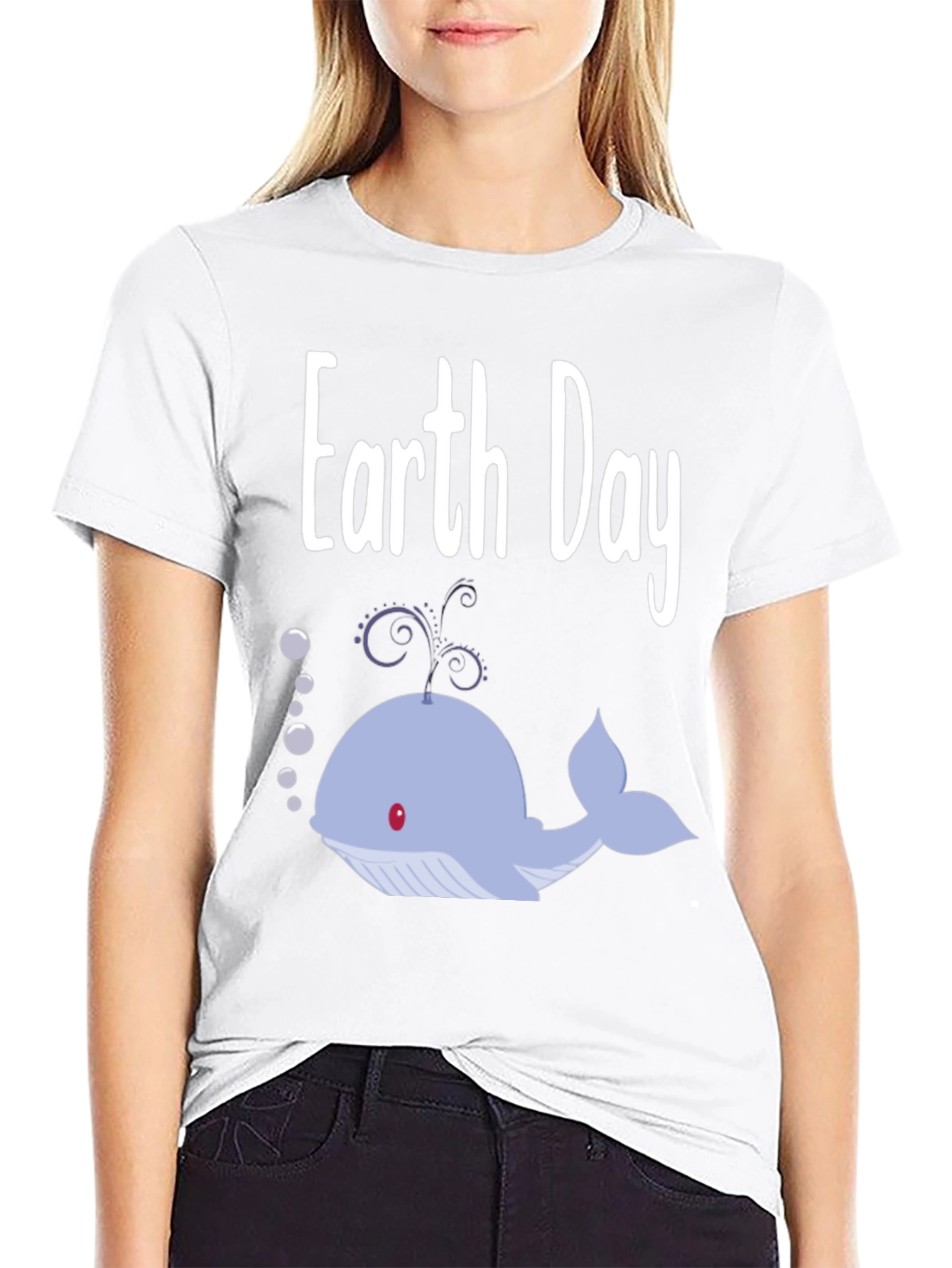 Earth Day Whale Tee - Show Your Love!