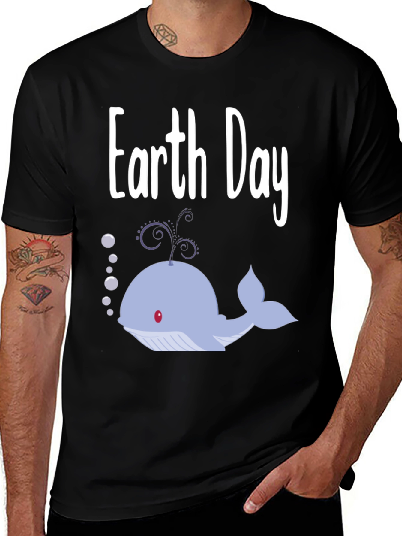 Earth Day Whale Tee - Show Your Love!