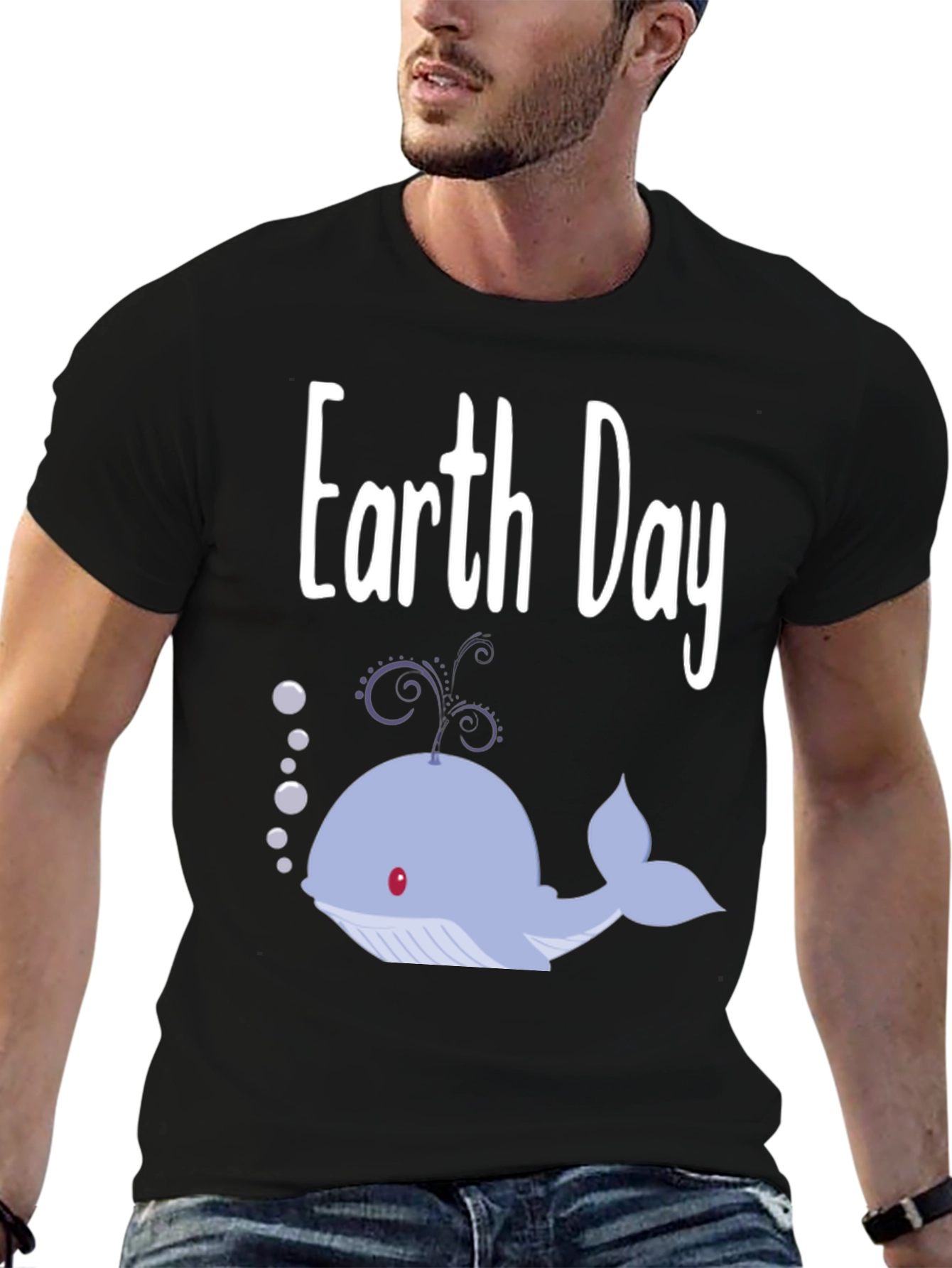 Earth Day Whale Tee - Show Your Love!