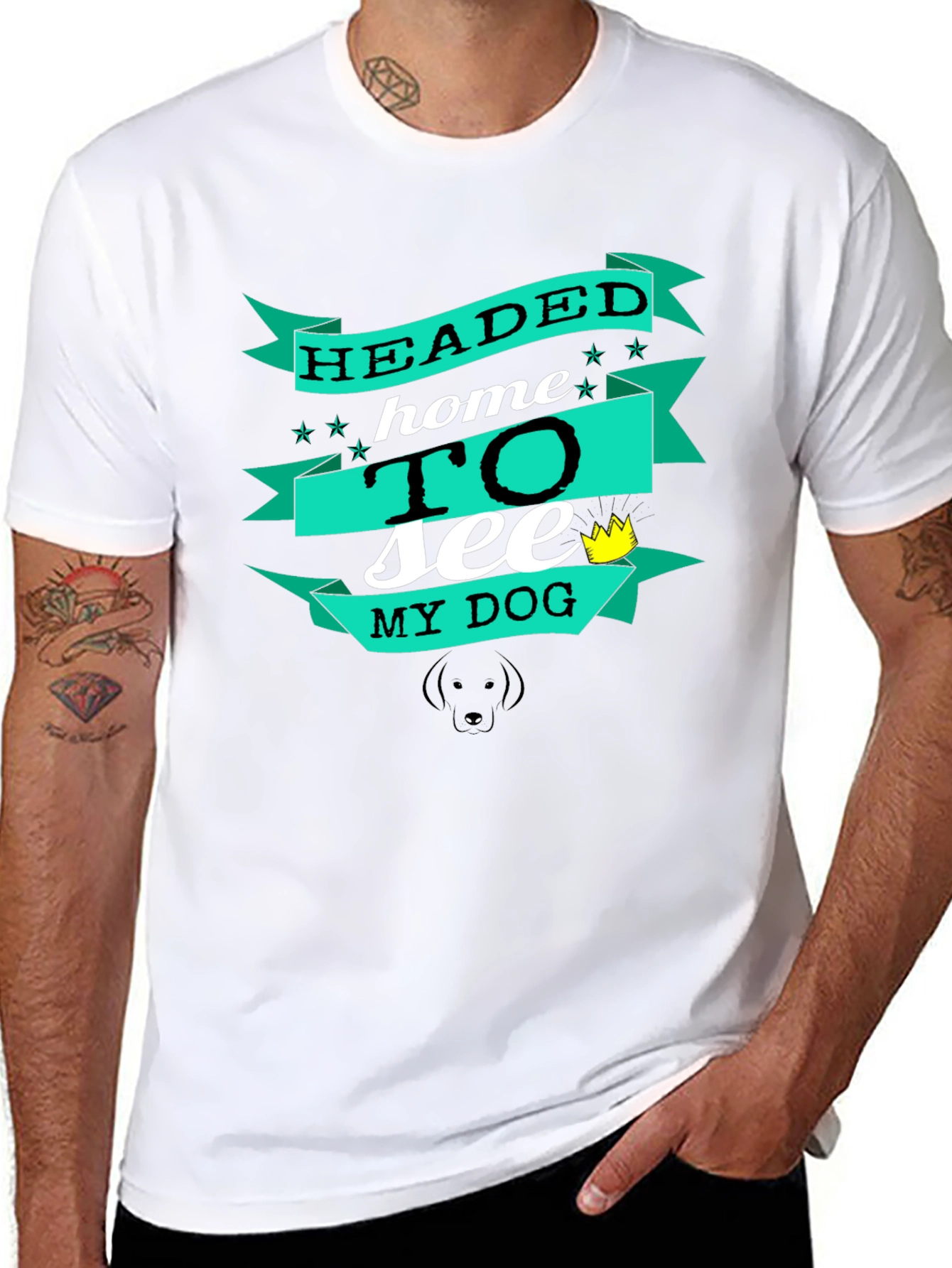 Headed Home to See My Dog Graphic Tee