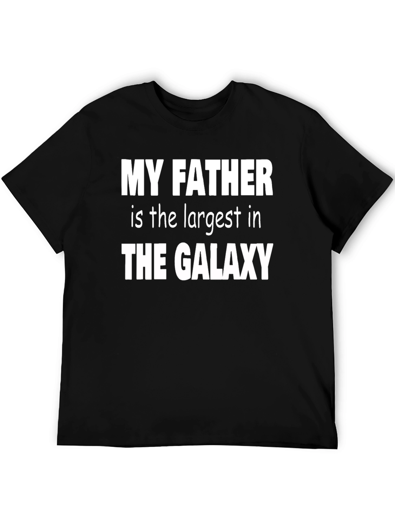 My Father Galaxy Black T-Shirt