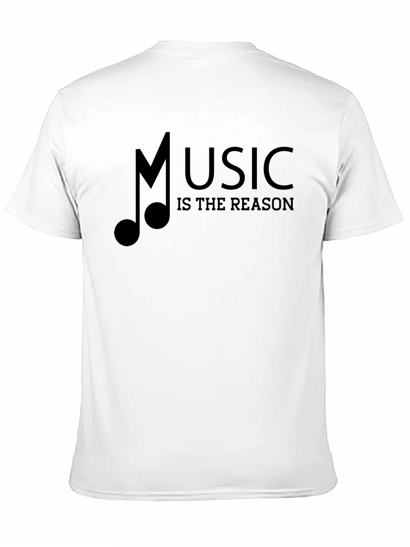 Music Is The Reason Black Graphic Tee