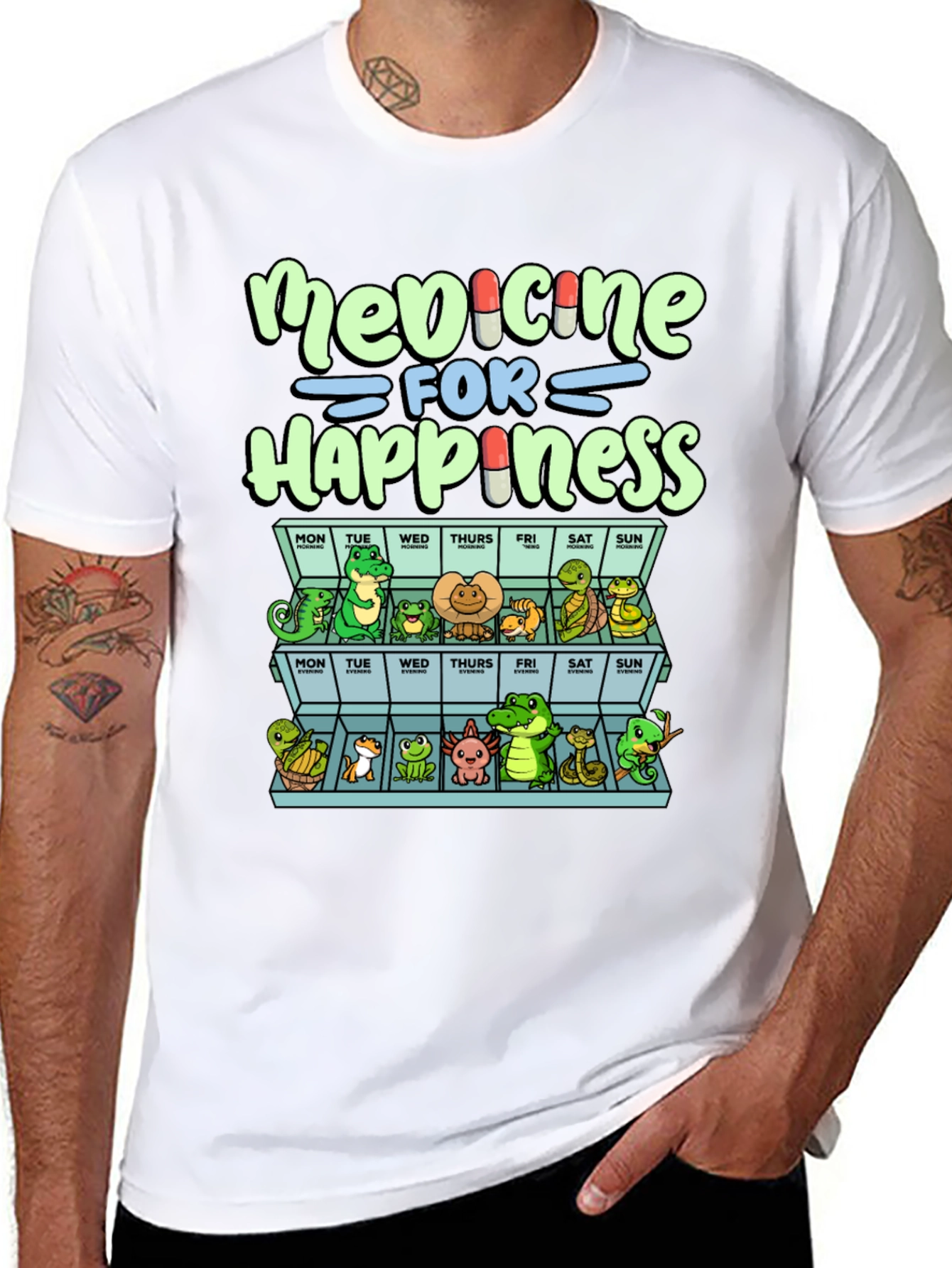 Medicine for Happiness Reptile T-Shirt