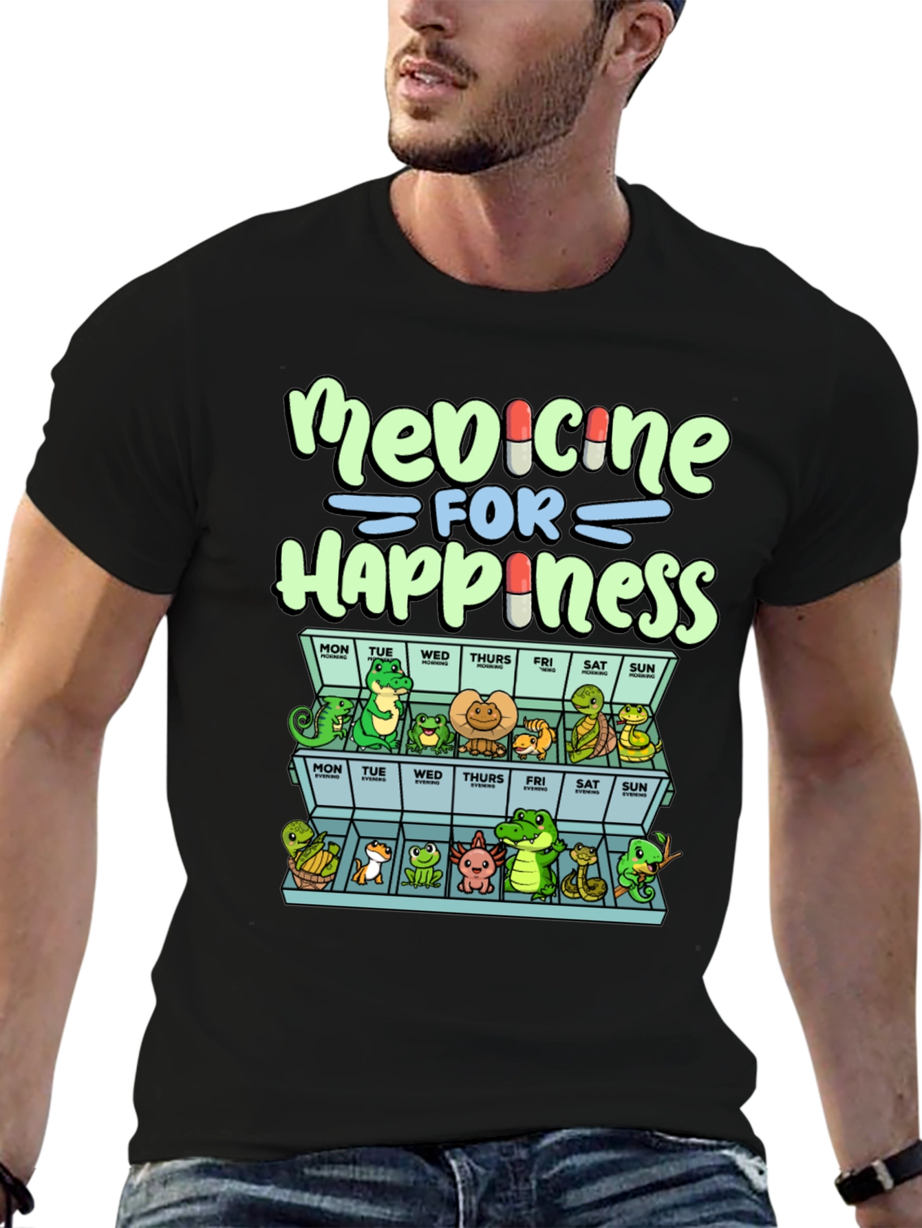 Medicine for Happiness Reptile T-Shirt