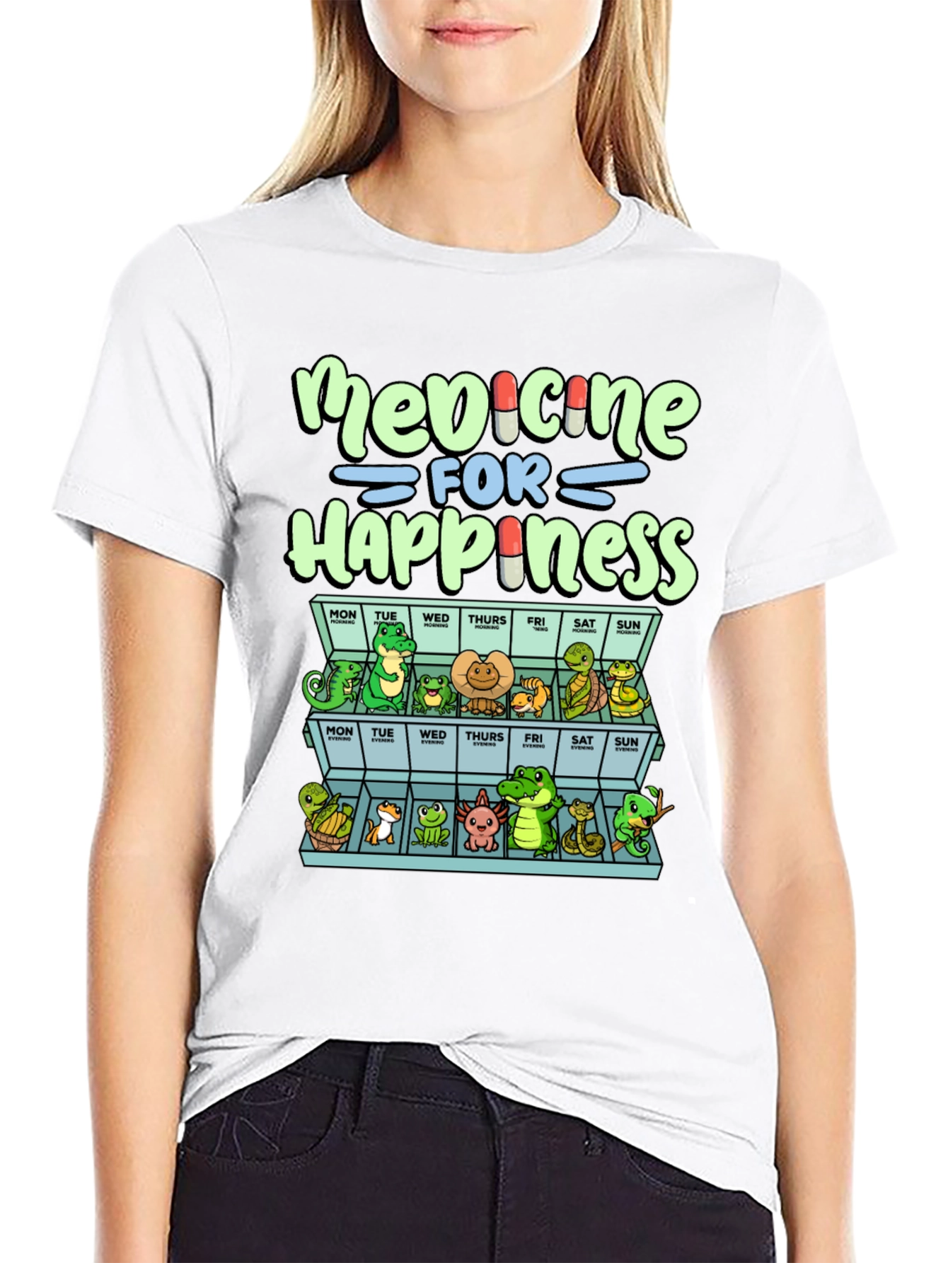Medicine for Happiness Reptile T-Shirt