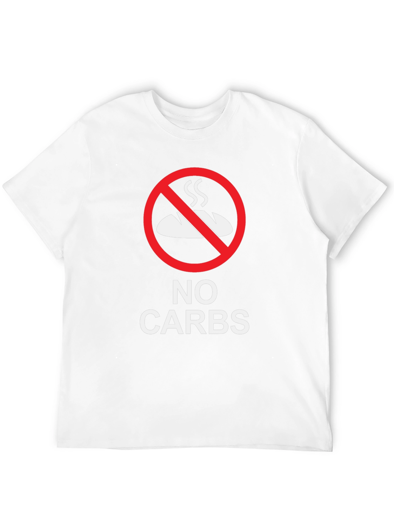No Carbs Black T-Shirt - Keto Diet Apparel