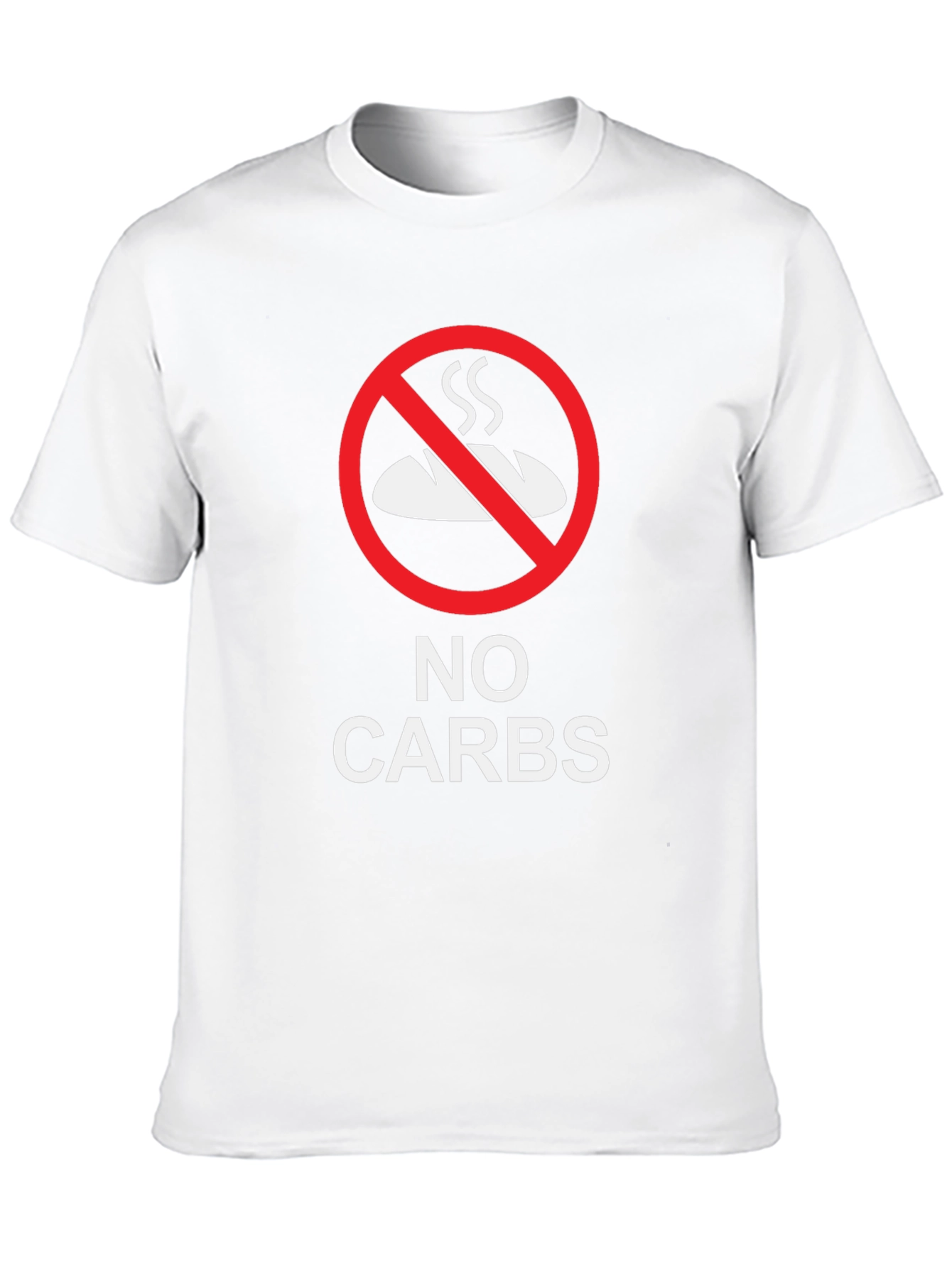 No Carbs Black T-Shirt - Keto Diet Apparel