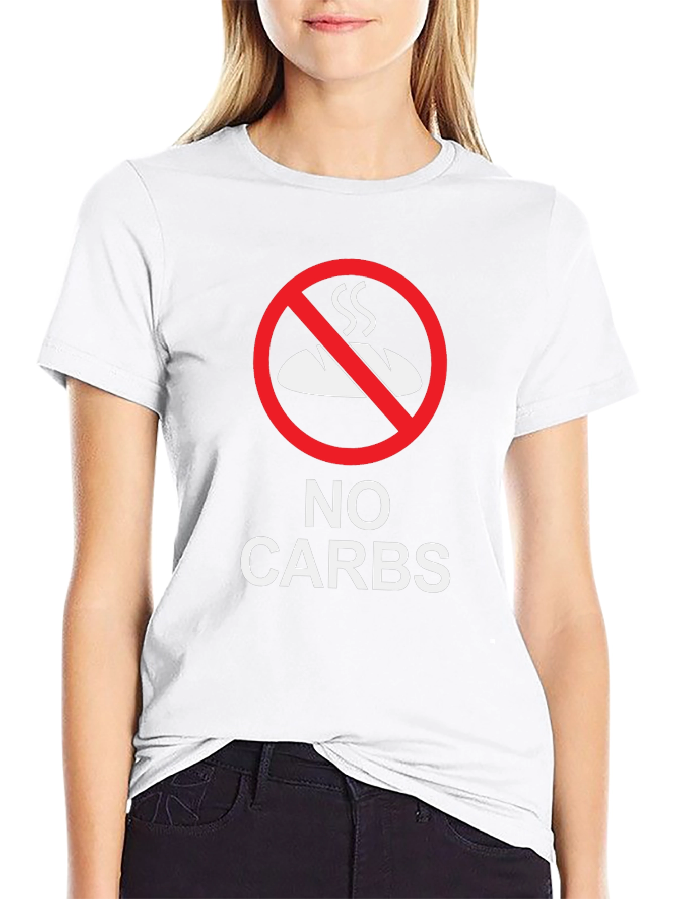 No Carbs Black T-Shirt - Keto Diet Apparel