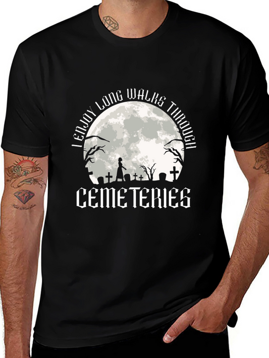 Cemetery Walks T-Shirt: Spooky & Stylish Halloween Tee