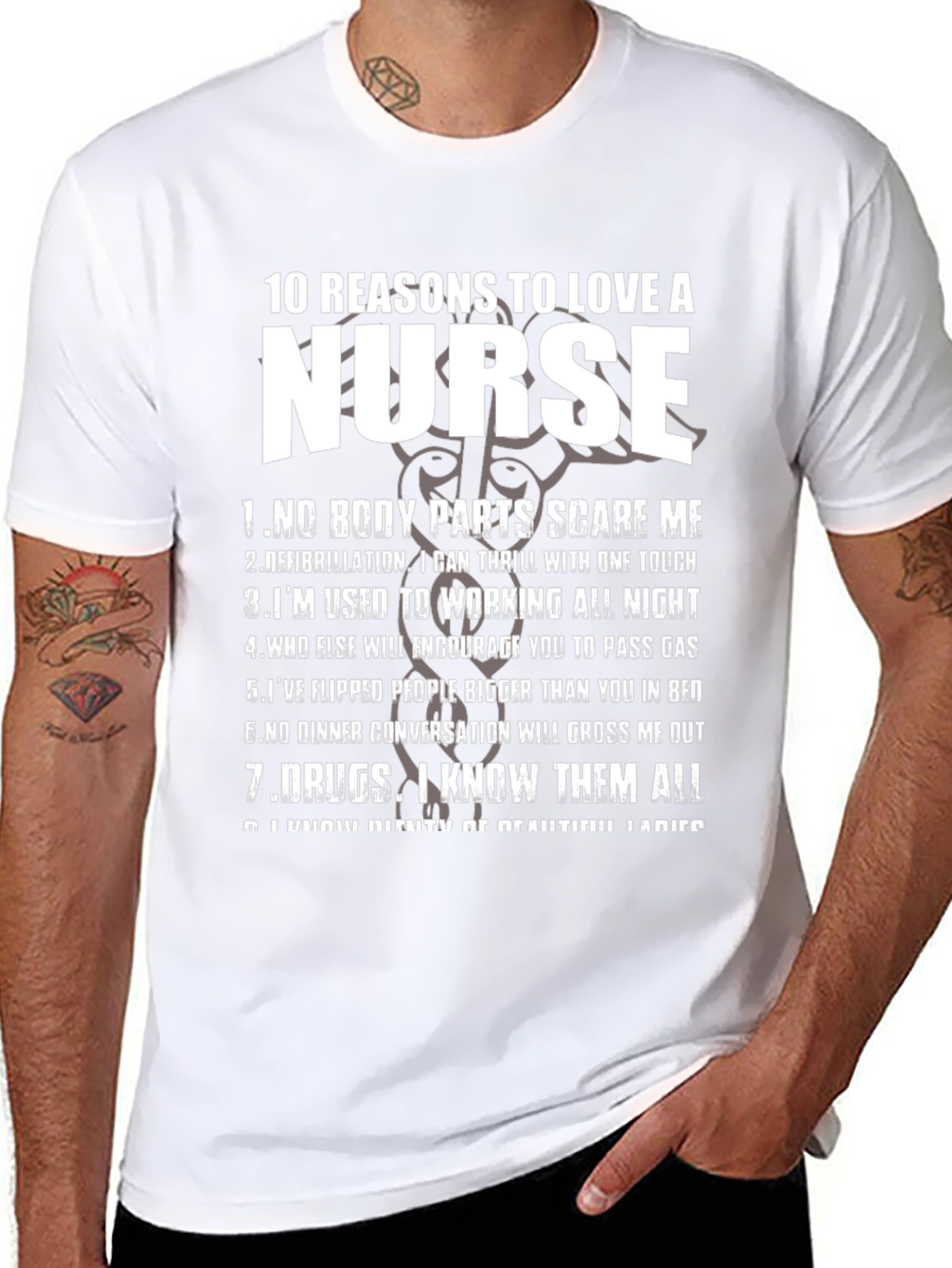 Funny Nurse T-Shirt: 10 Reasons to Love a Nurse