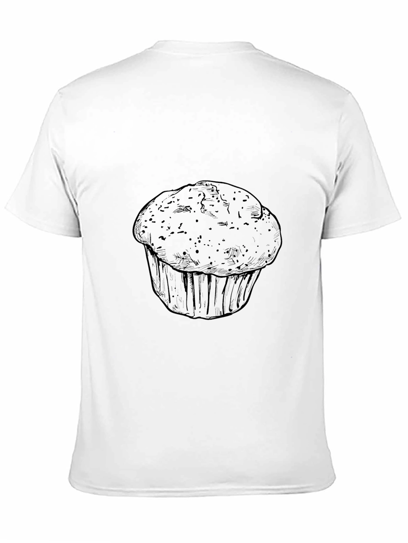 Muffin Graphic Black T-Shirt - Stylish Unisex Tee