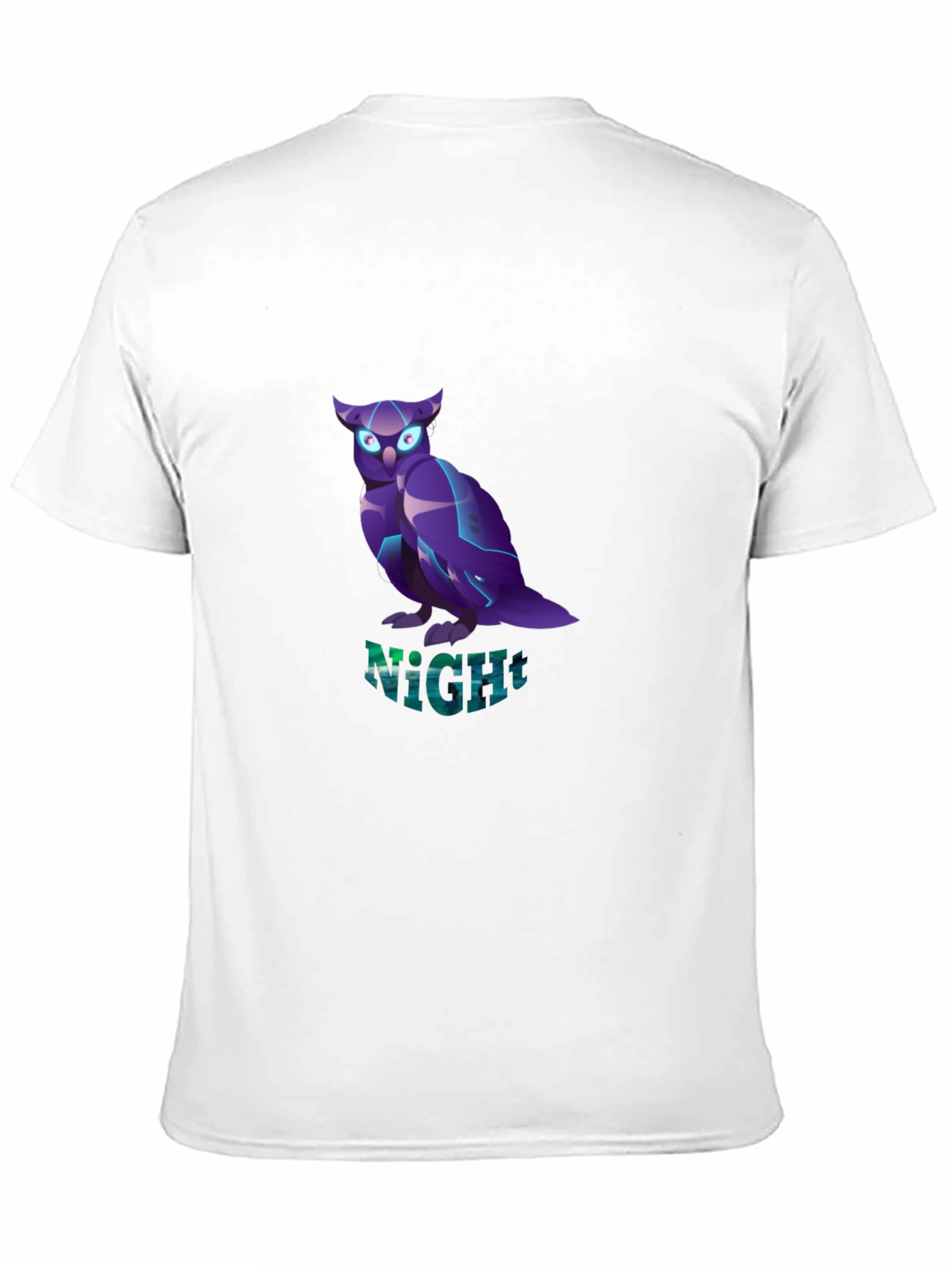 Night Owl Graphic Tee - Black Crew Neck