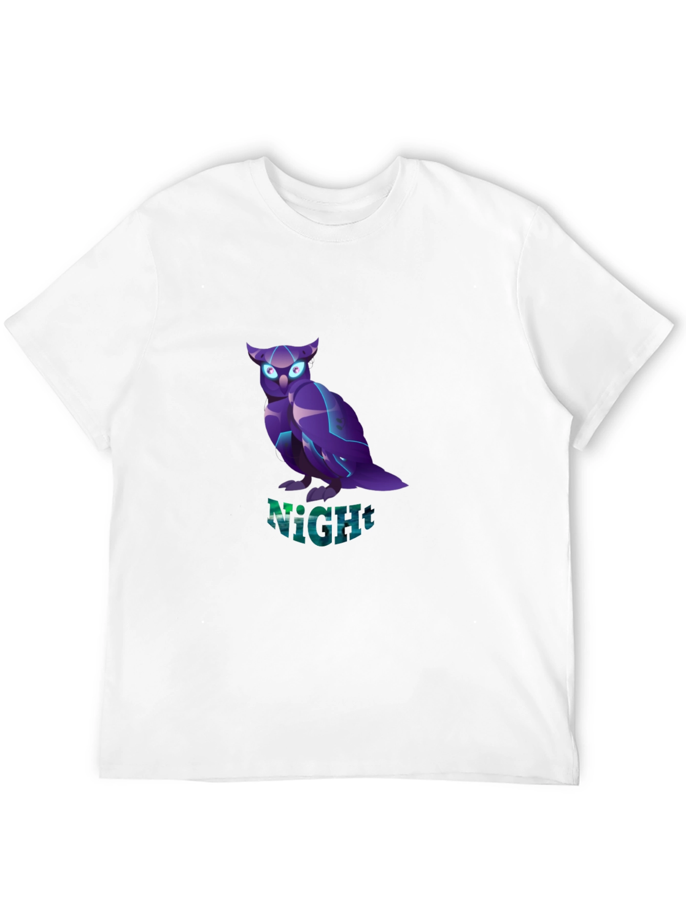 Night Owl Graphic Tee - Black Crew Neck