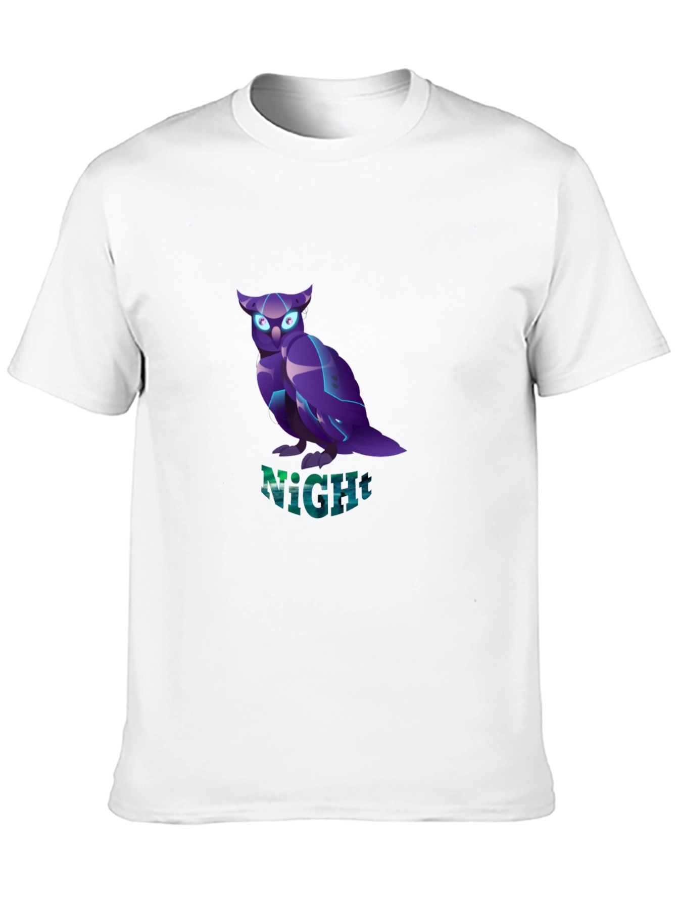 Night Owl Graphic Tee - Black Crew Neck
