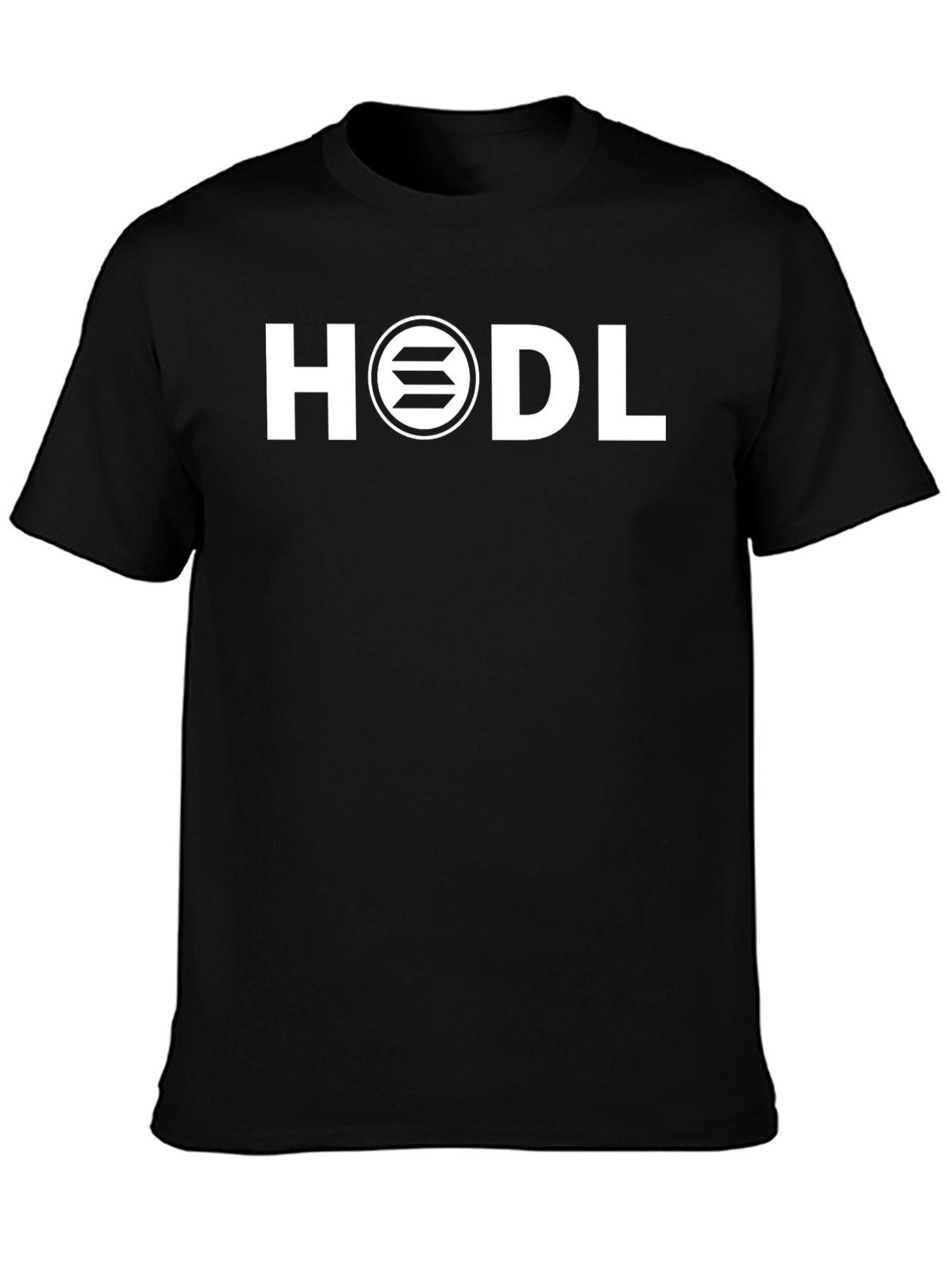 HODL Solana Crypto T-Shirt - Black