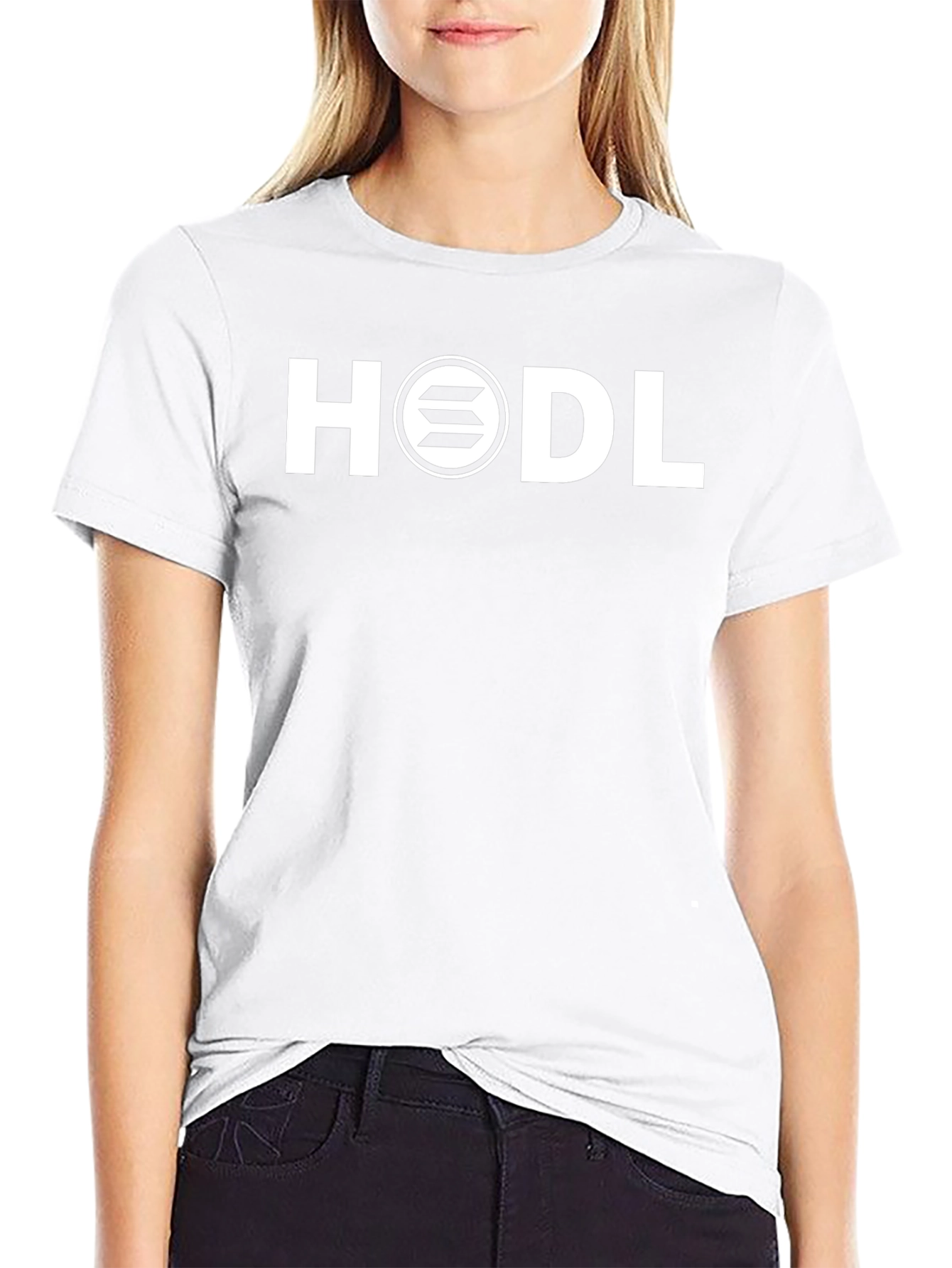 HODL Solana Crypto T-Shirt - Black