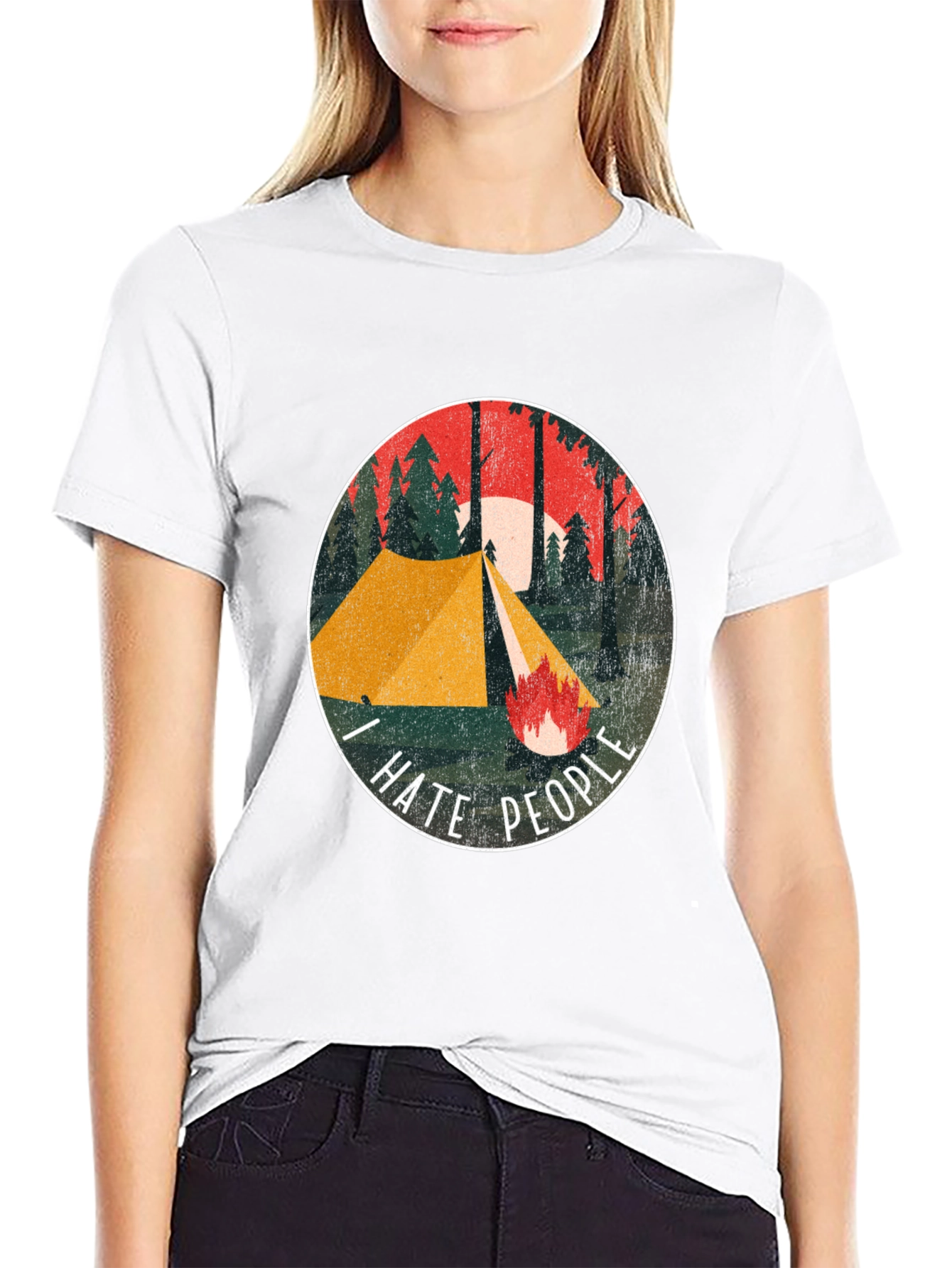I Hate People Camping Graphic Tee