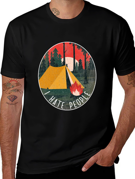 I Hate People Camping Graphic Tee