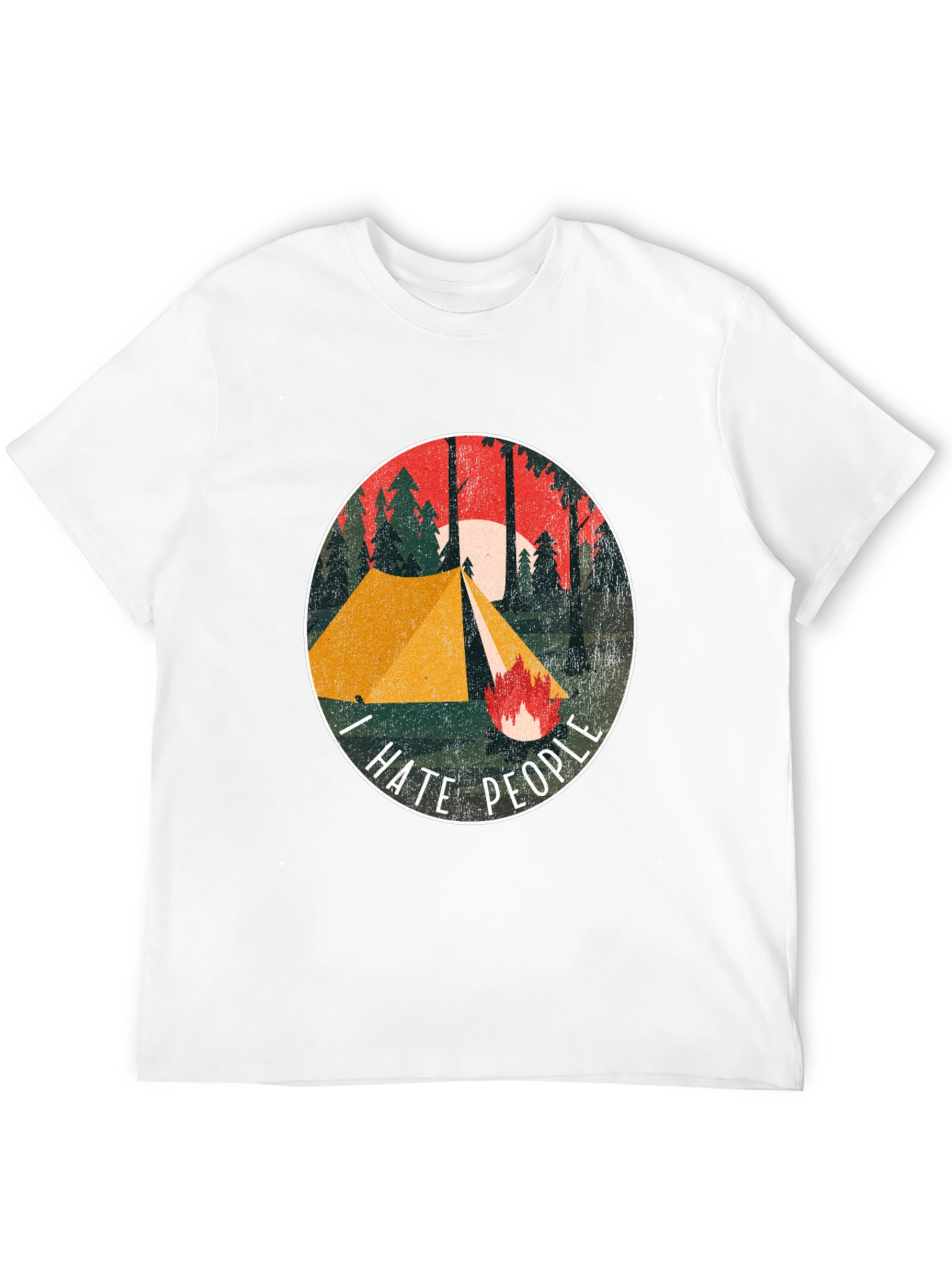 I Hate People Camping Graphic Tee