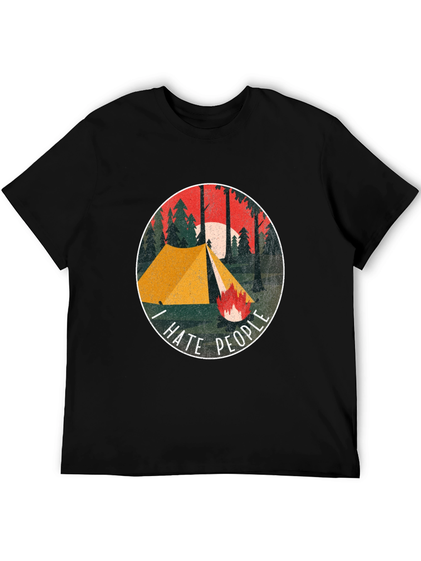 I Hate People Camping Graphic Tee