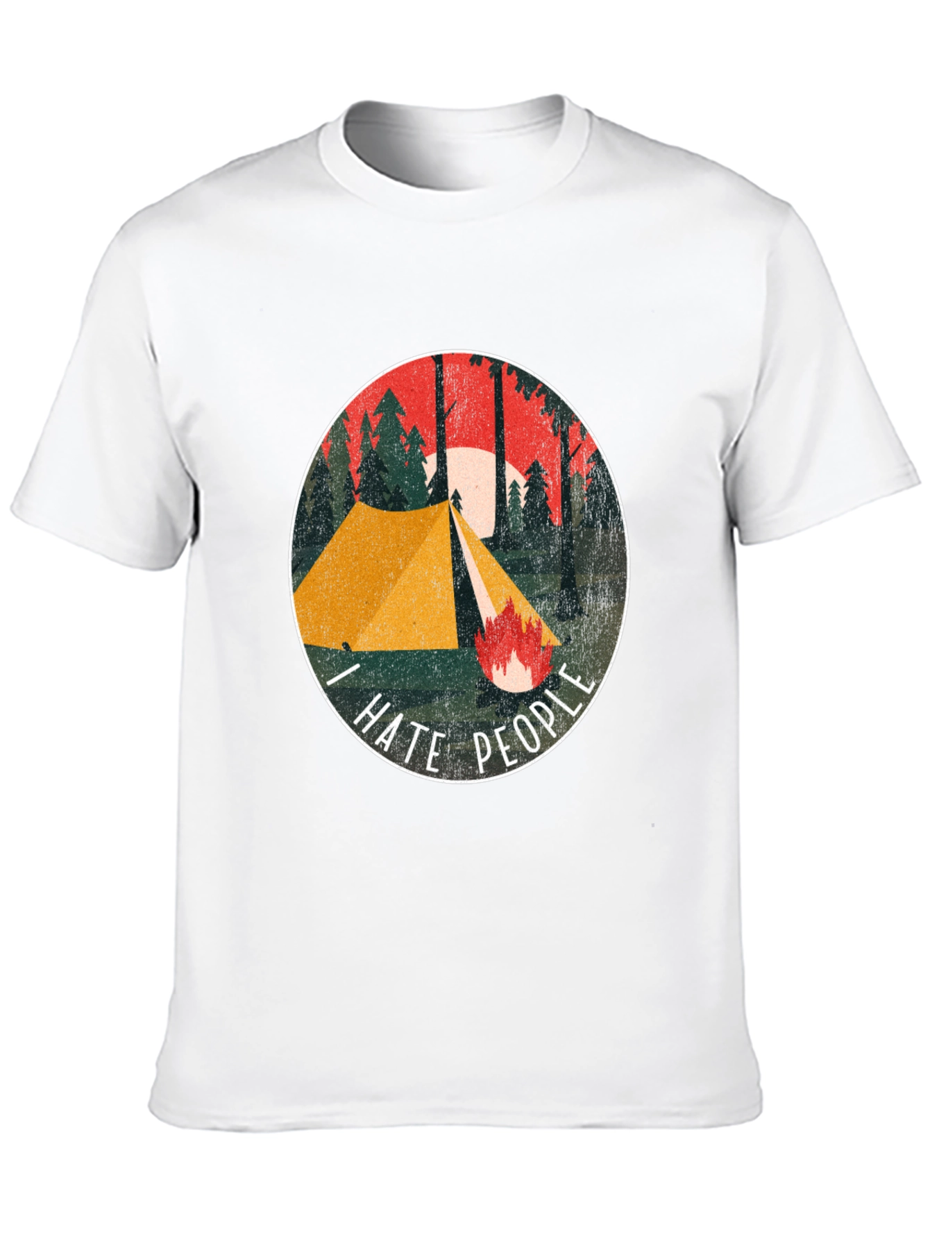 I Hate People Camping Graphic Tee