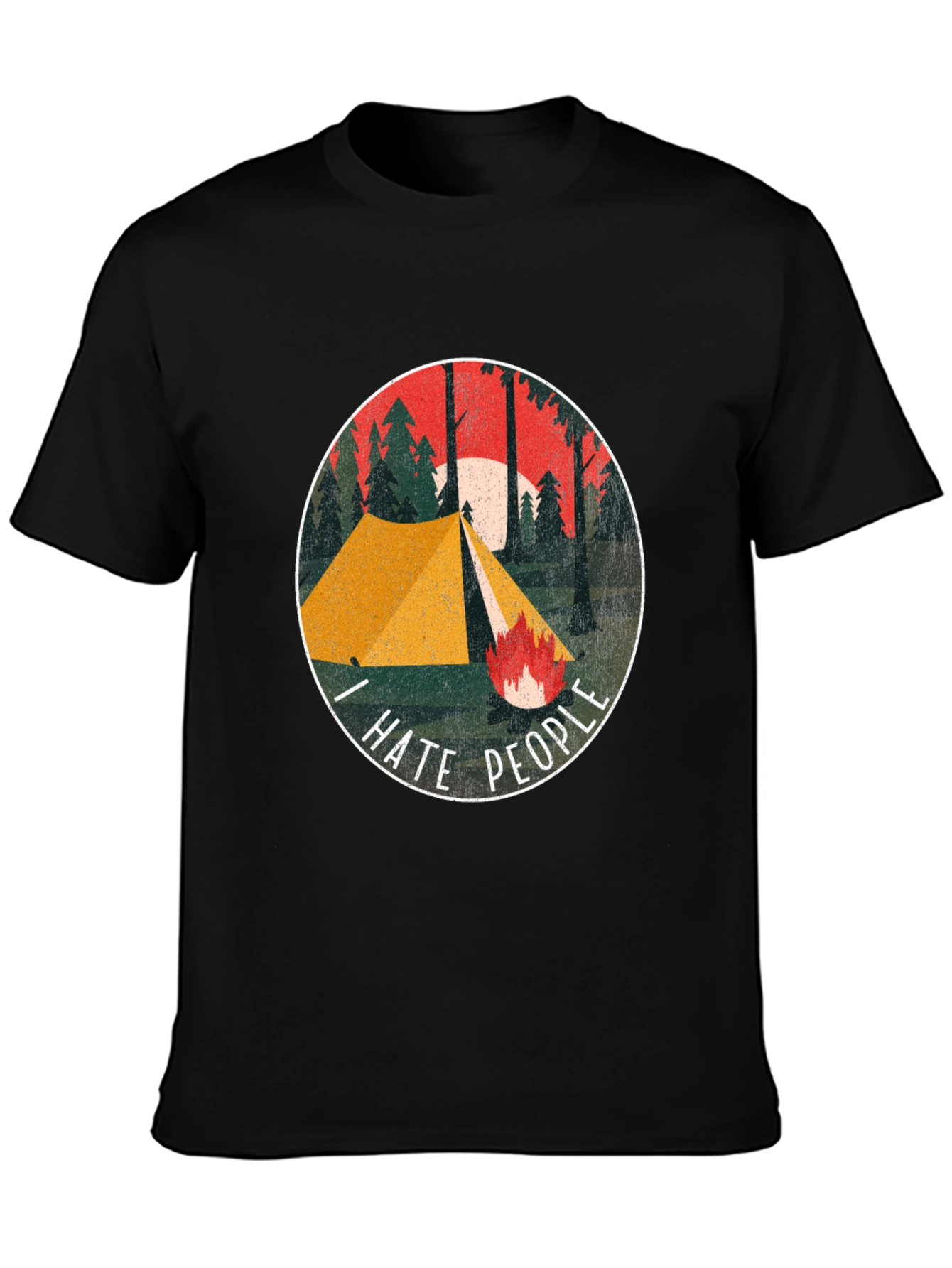 I Hate People Camping Graphic Tee