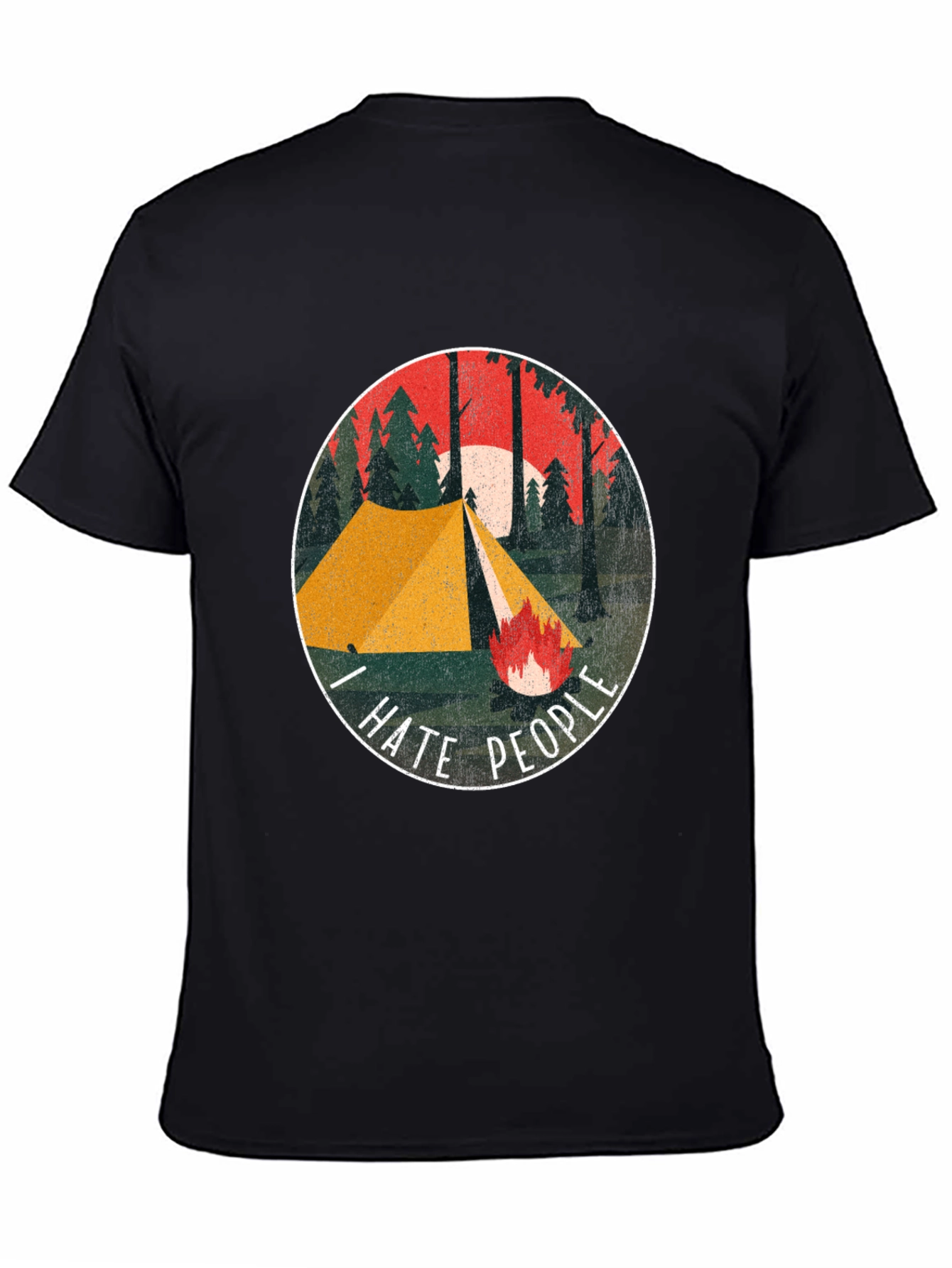 I Hate People Camping Graphic Tee