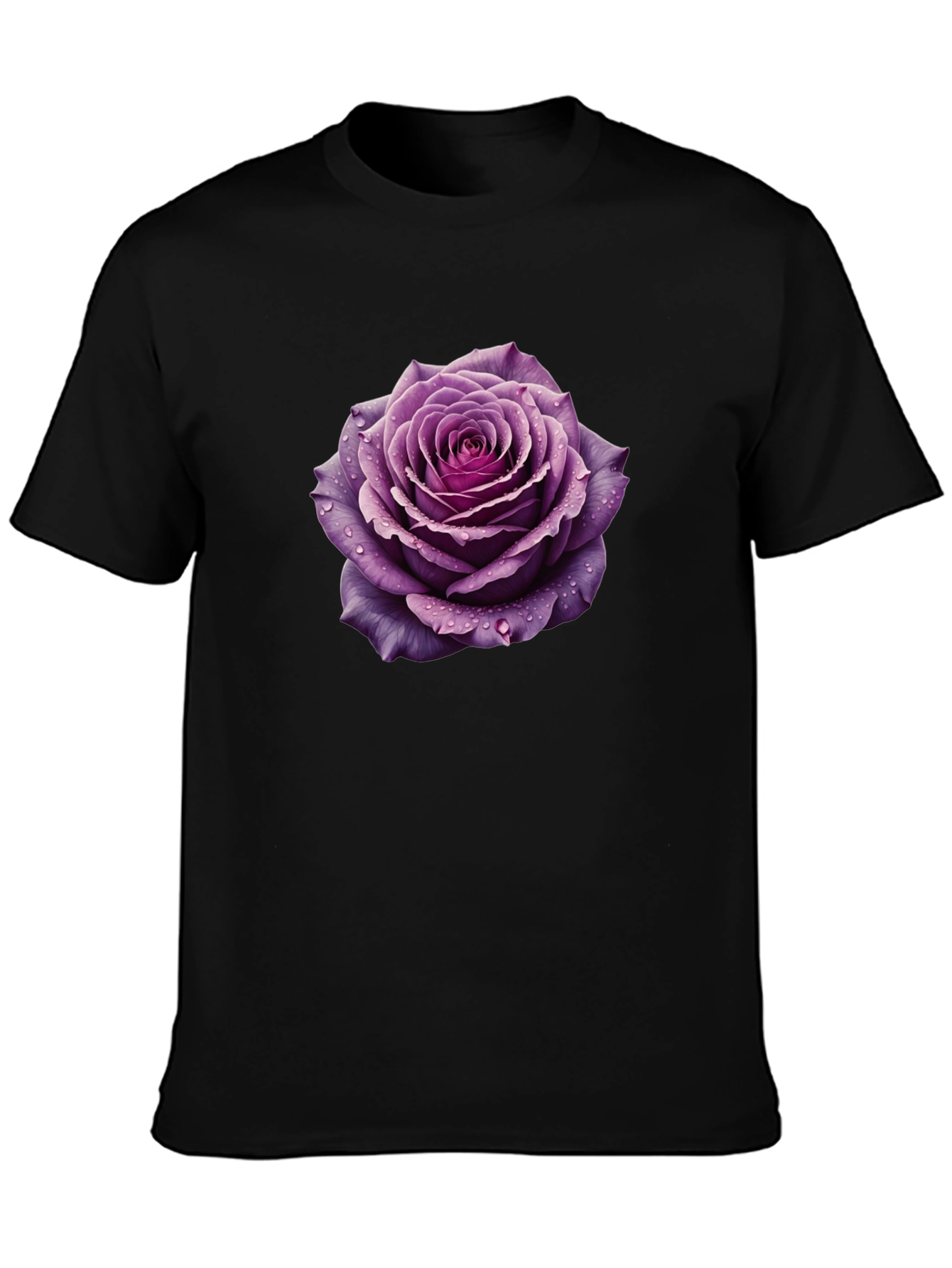Purple Rose Graphic Tee