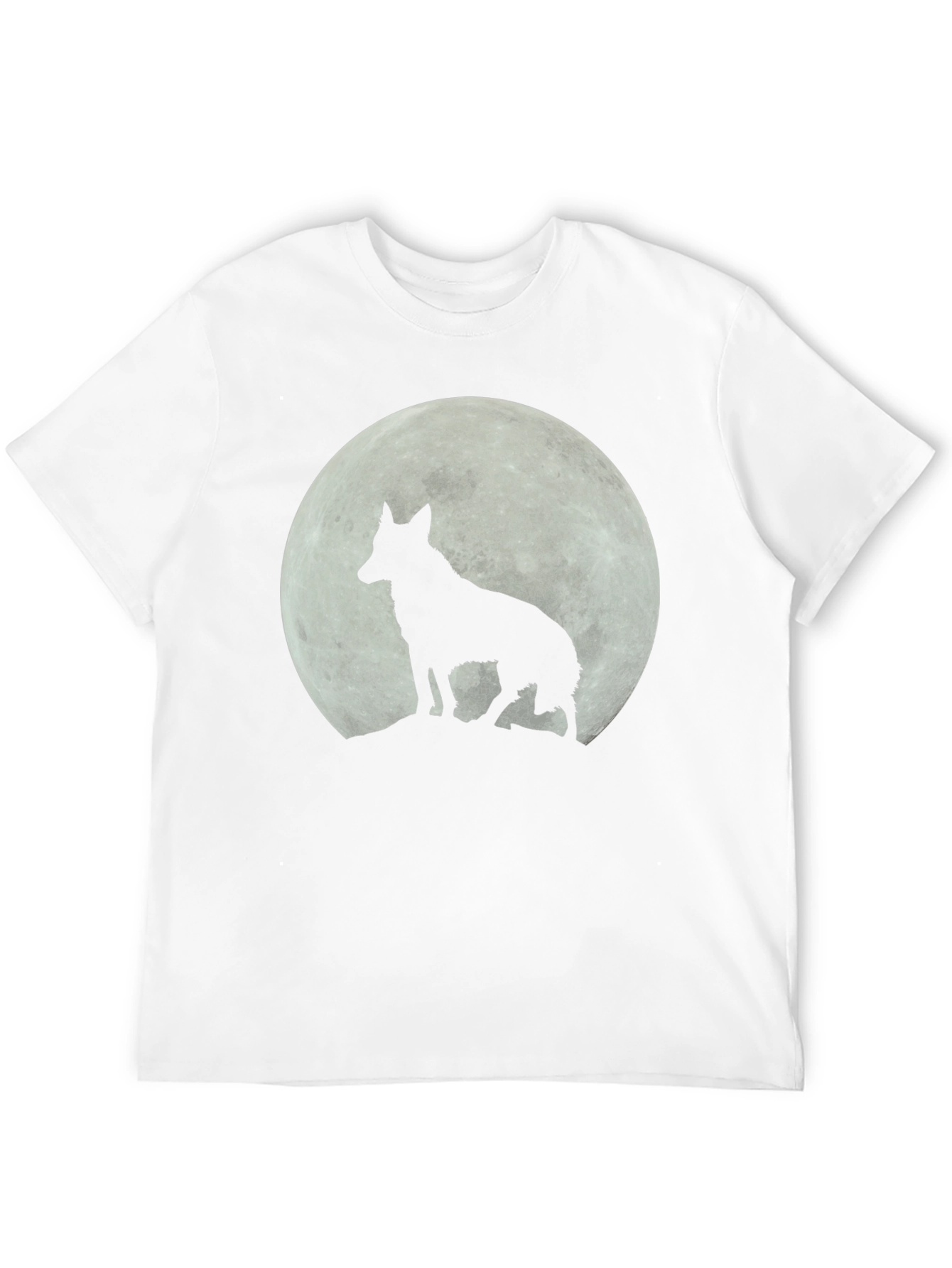 Wolf Moon Graphic T-Shirt - Black