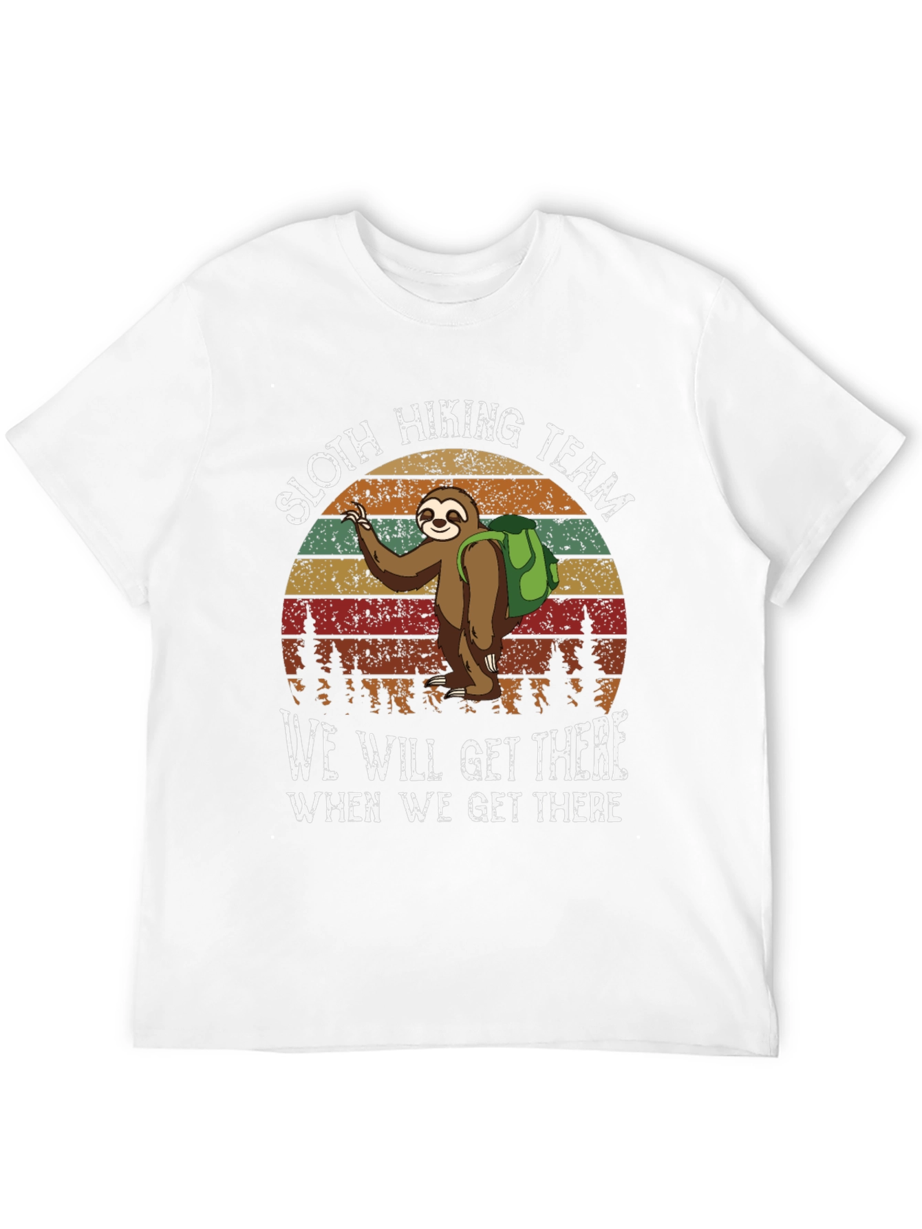 Sloth Hiking Team T-Shirt - Funny Nature Tee