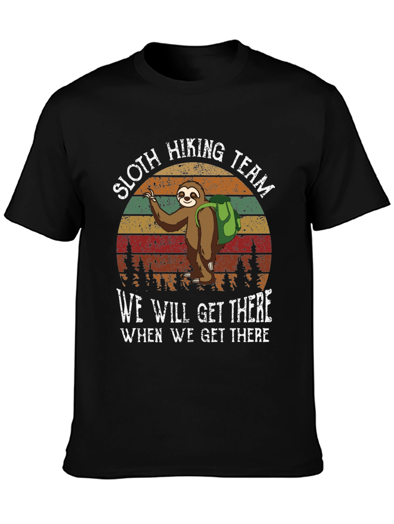 Sloth Hiking Team T-Shirt - Funny Nature Tee