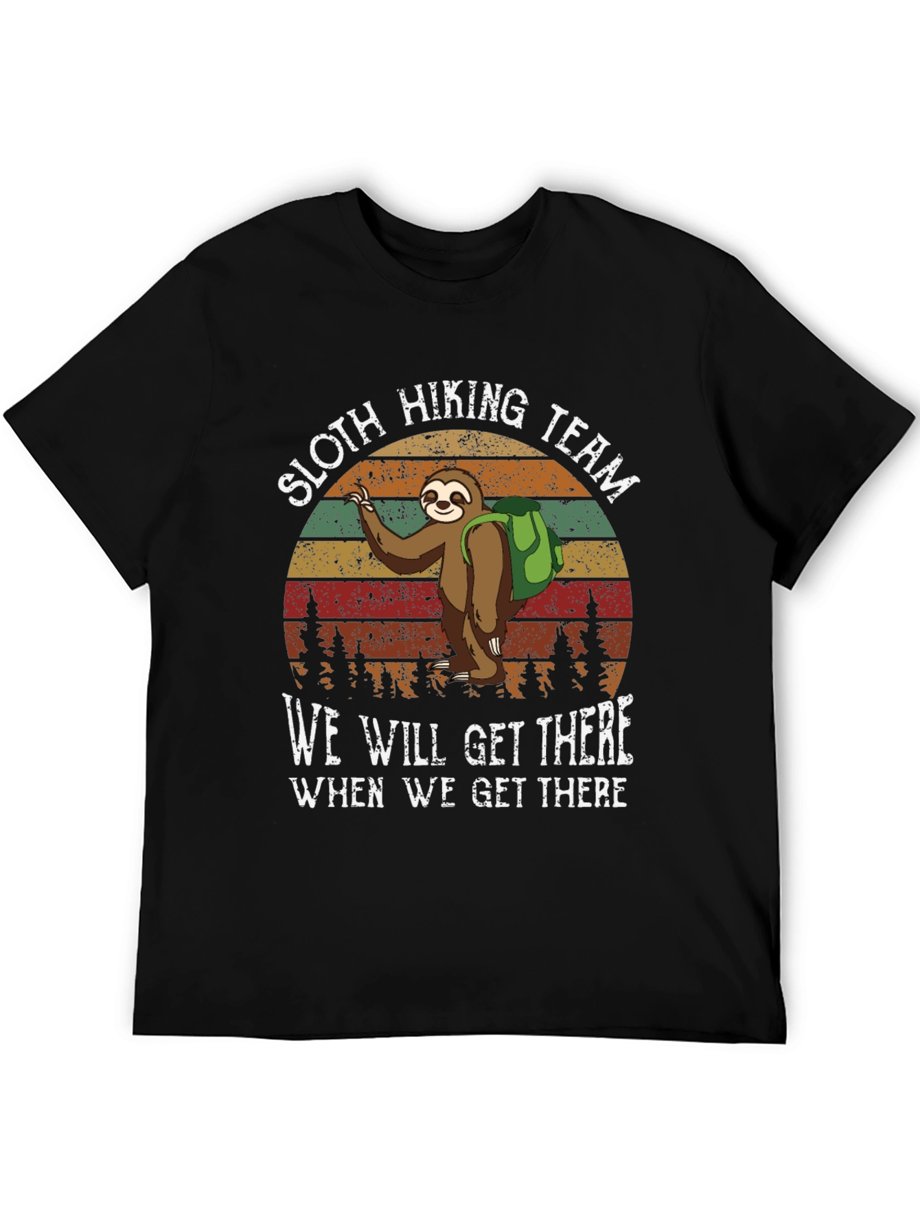 Sloth Hiking Team T-Shirt - Funny Nature Tee