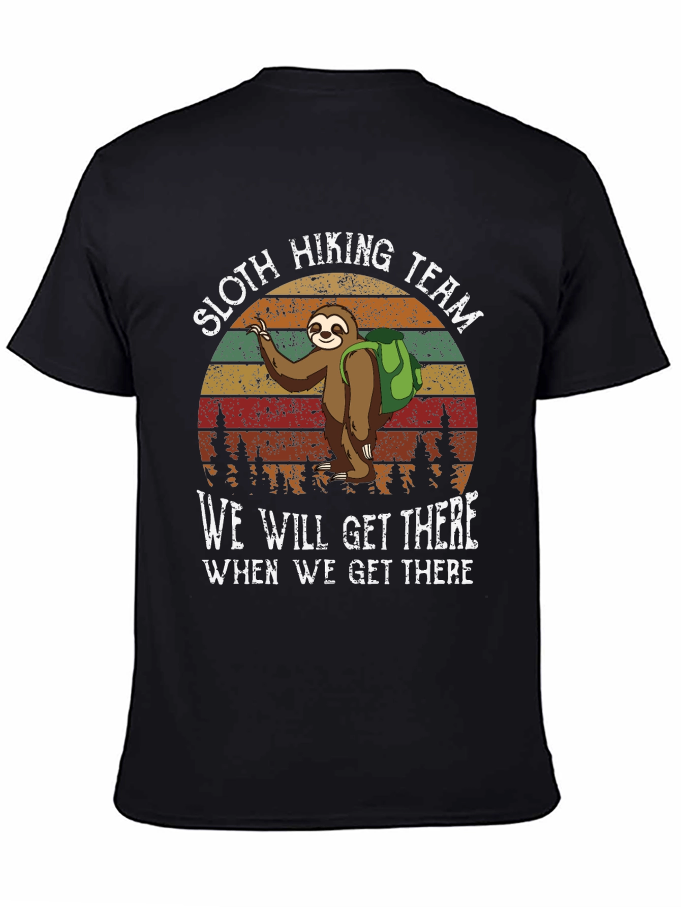 Sloth Hiking Team T-Shirt - Funny Nature Tee