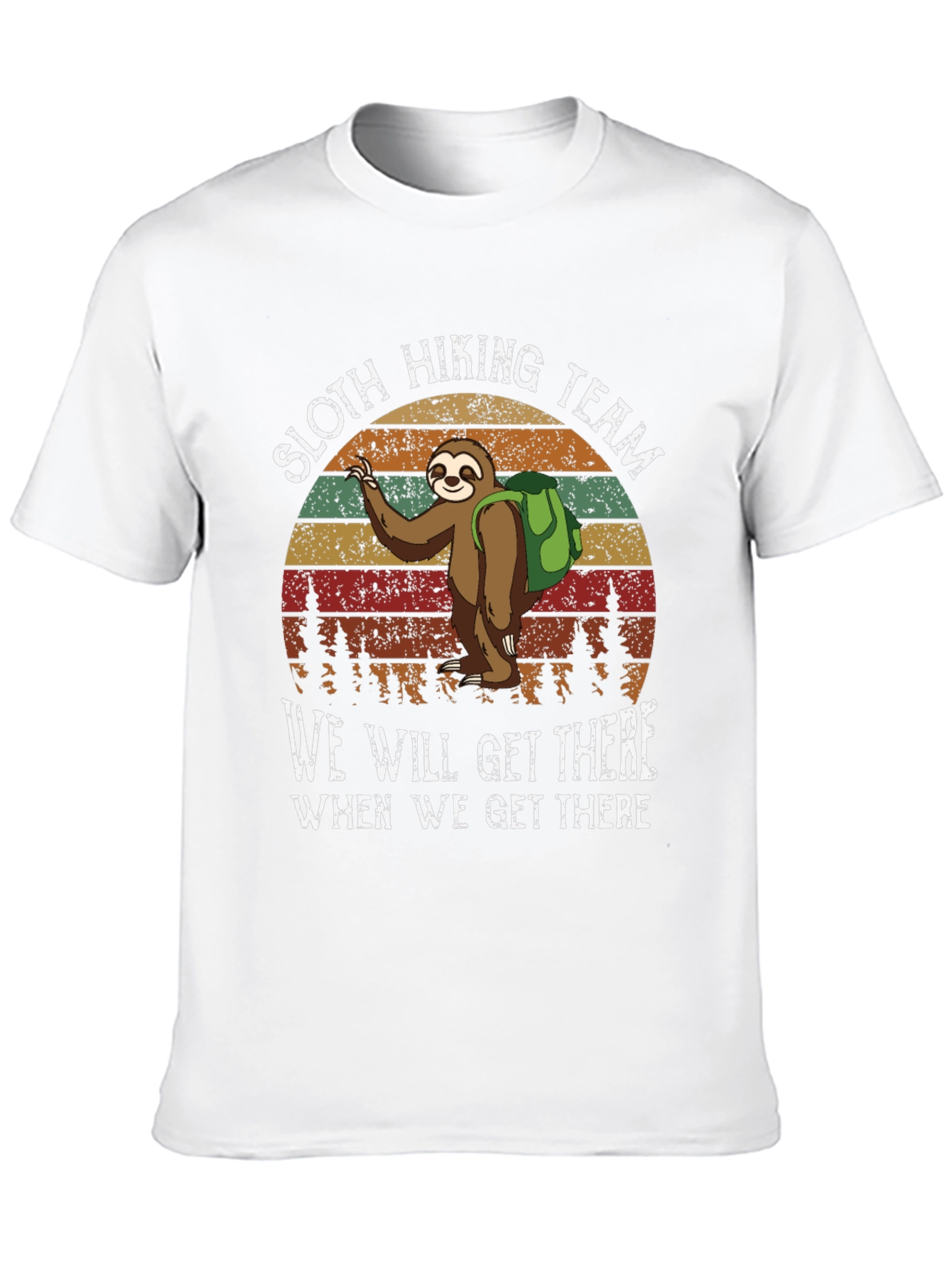 Sloth Hiking Team T-Shirt - Funny Nature Tee