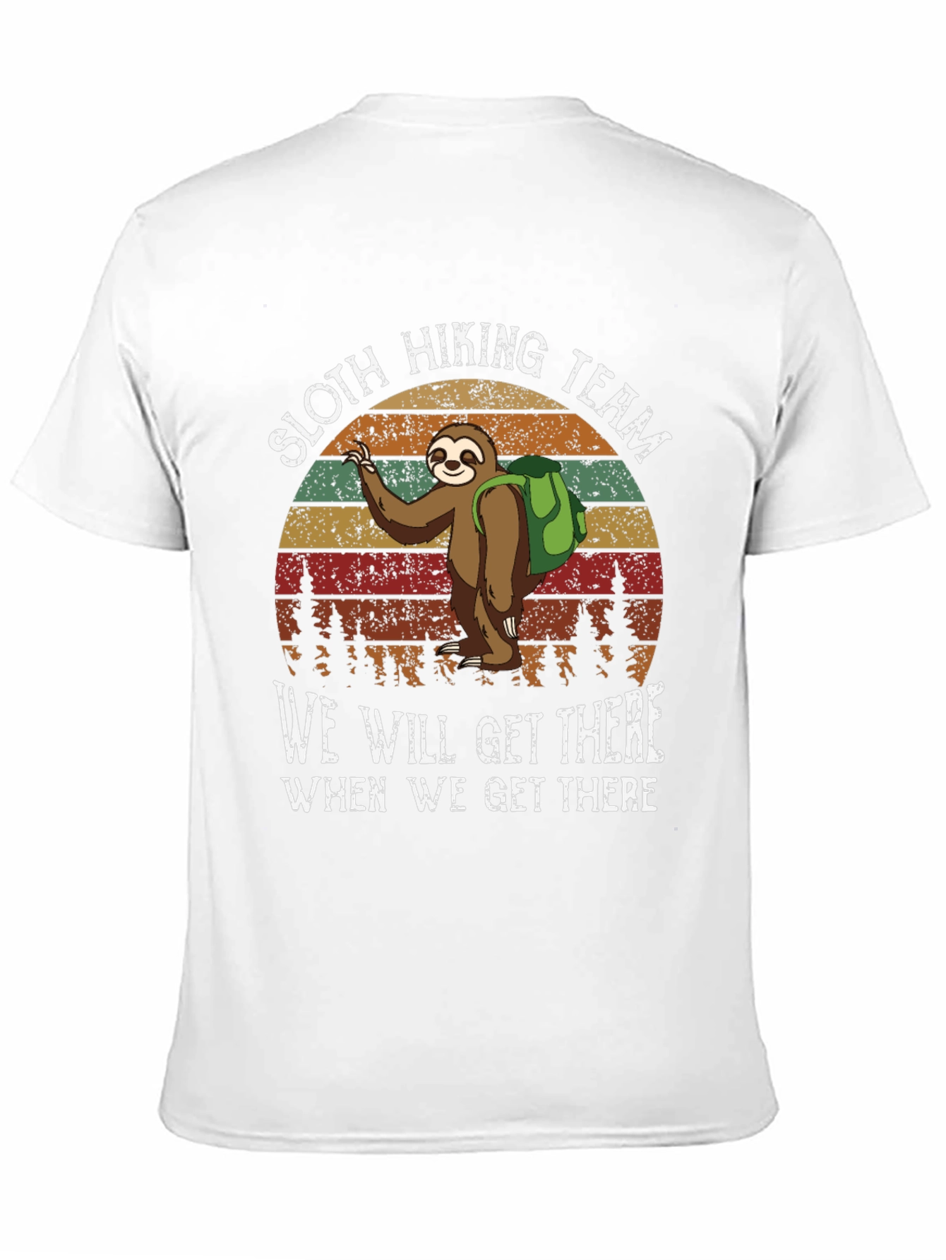 Sloth Hiking Team T-Shirt - Funny Nature Tee
