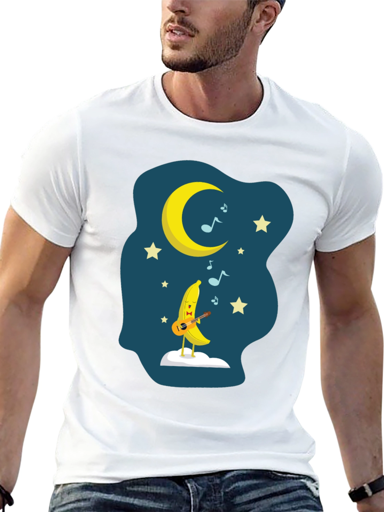 Moon Banana T-Shirt - Musical Fruit Tee