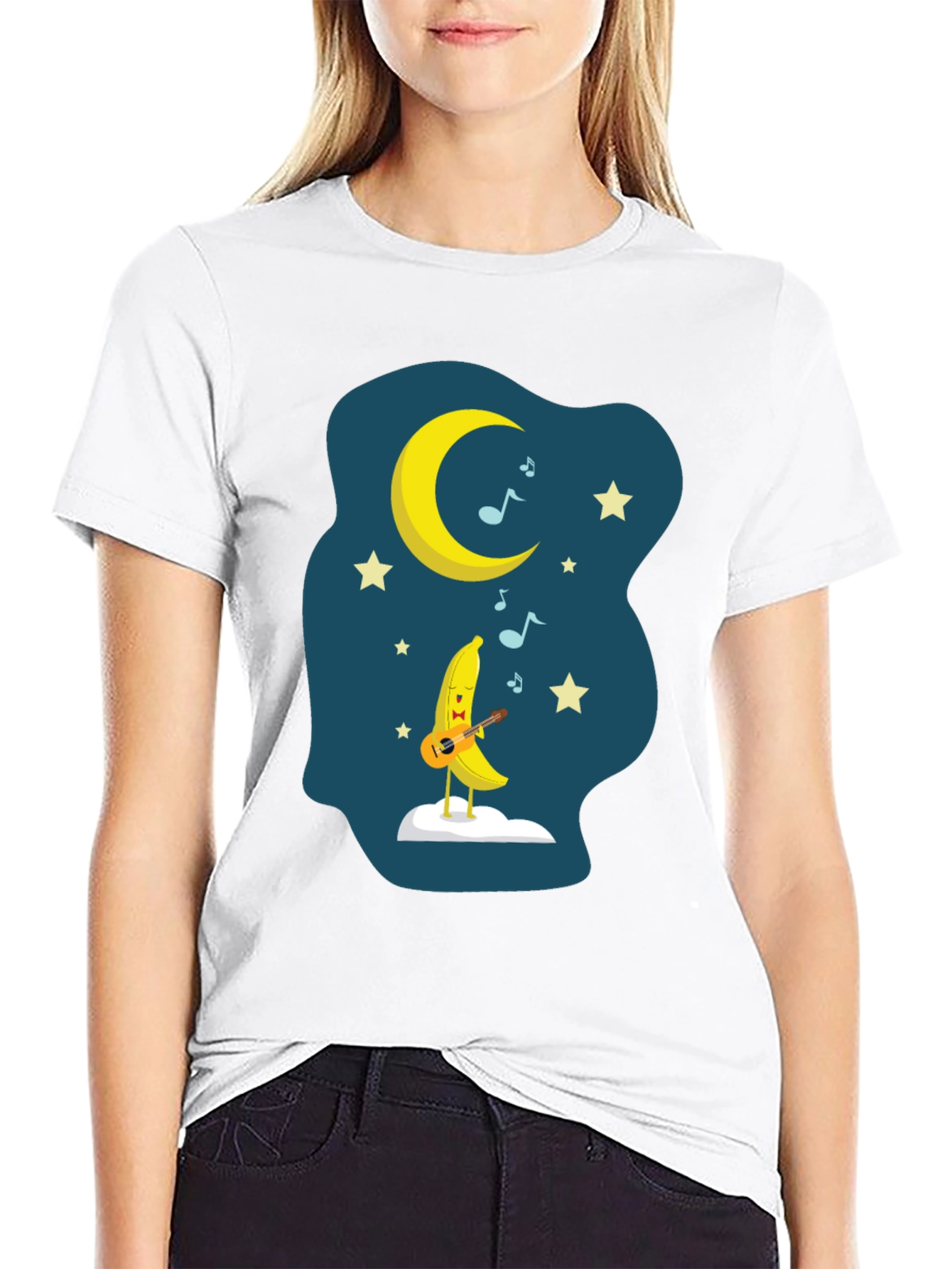 Moon Banana T-Shirt - Musical Fruit Tee