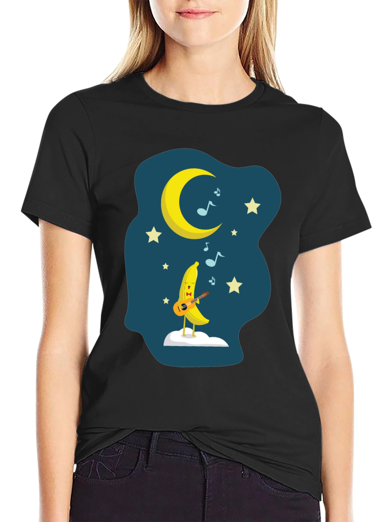 Moon Banana T-Shirt - Musical Fruit Tee