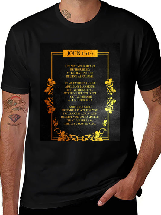John 14:1-3 Scripture Graphic T-Shirt