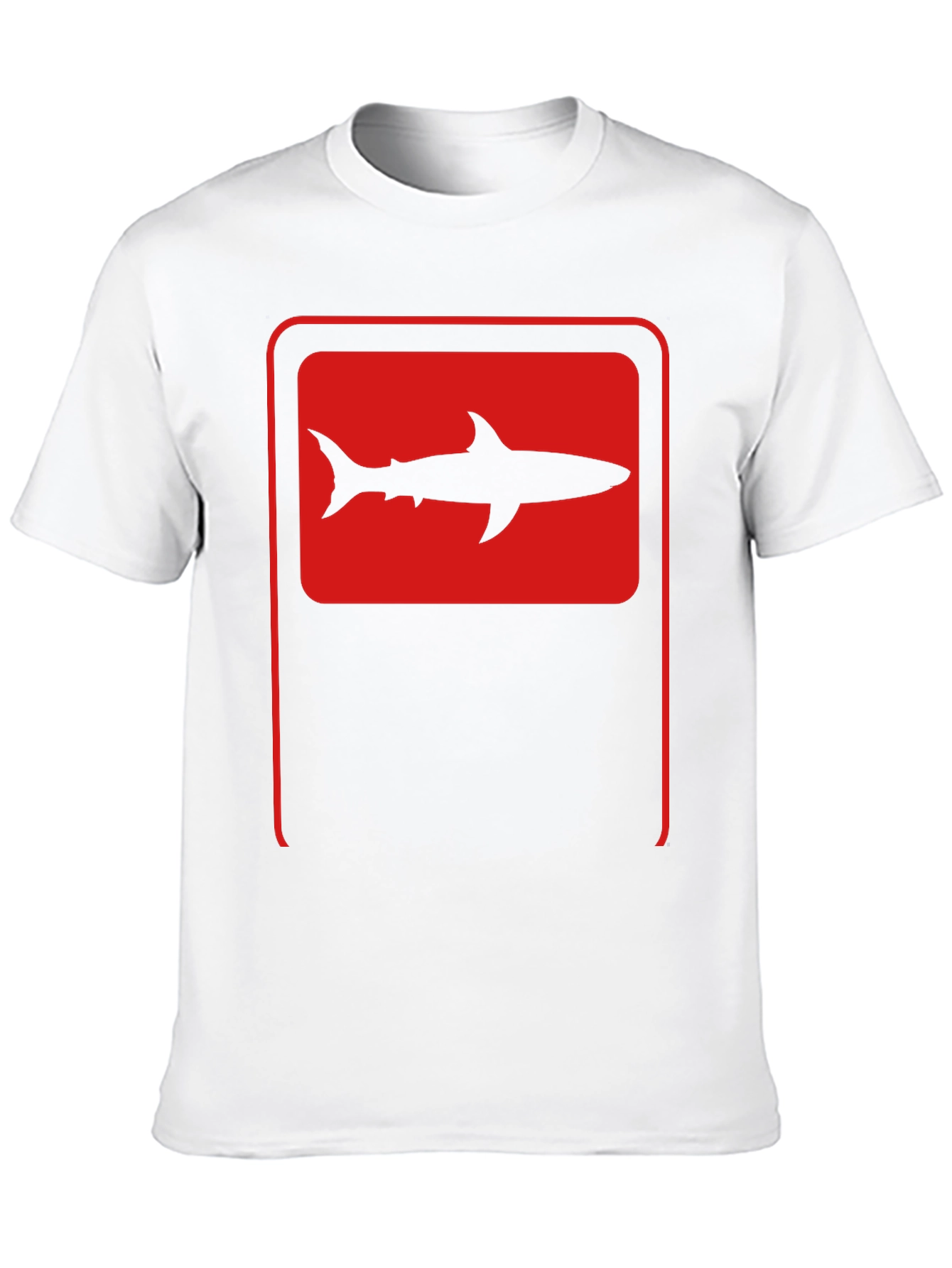 Shark Silhouette Graphic Tee - Black