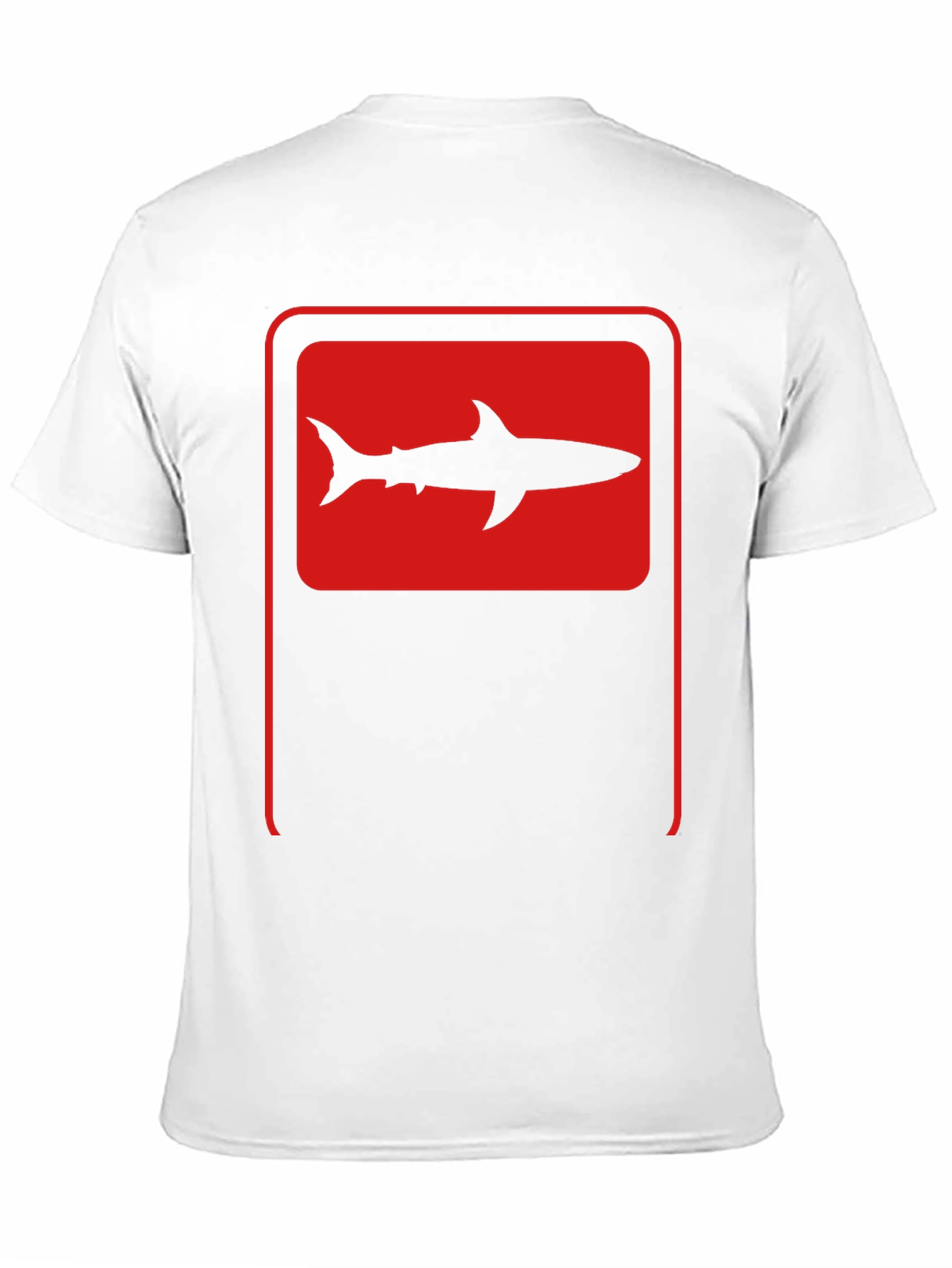 Shark Silhouette Graphic Tee - Black