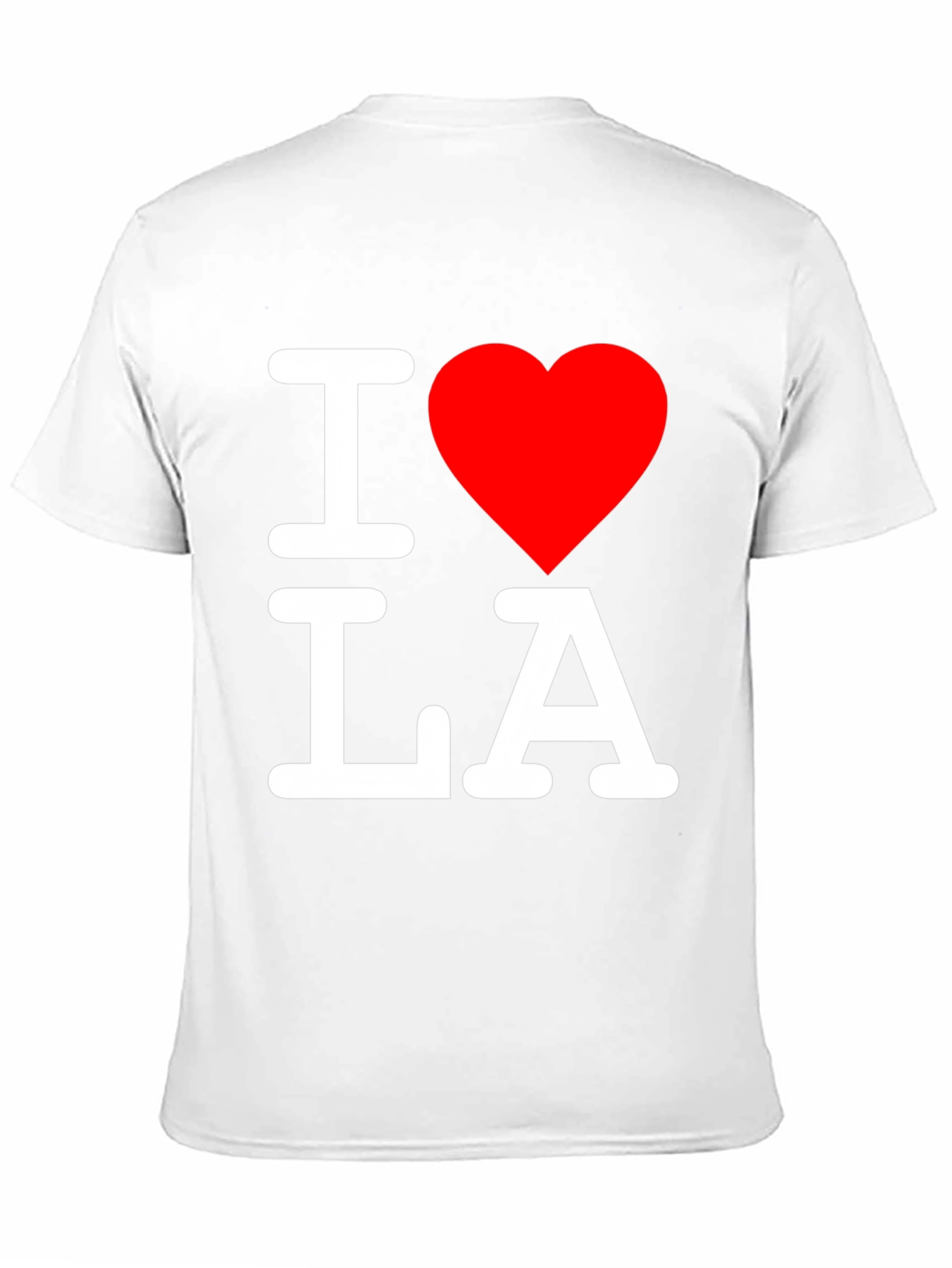I Love LA T-Shirt - Black Crew Neck