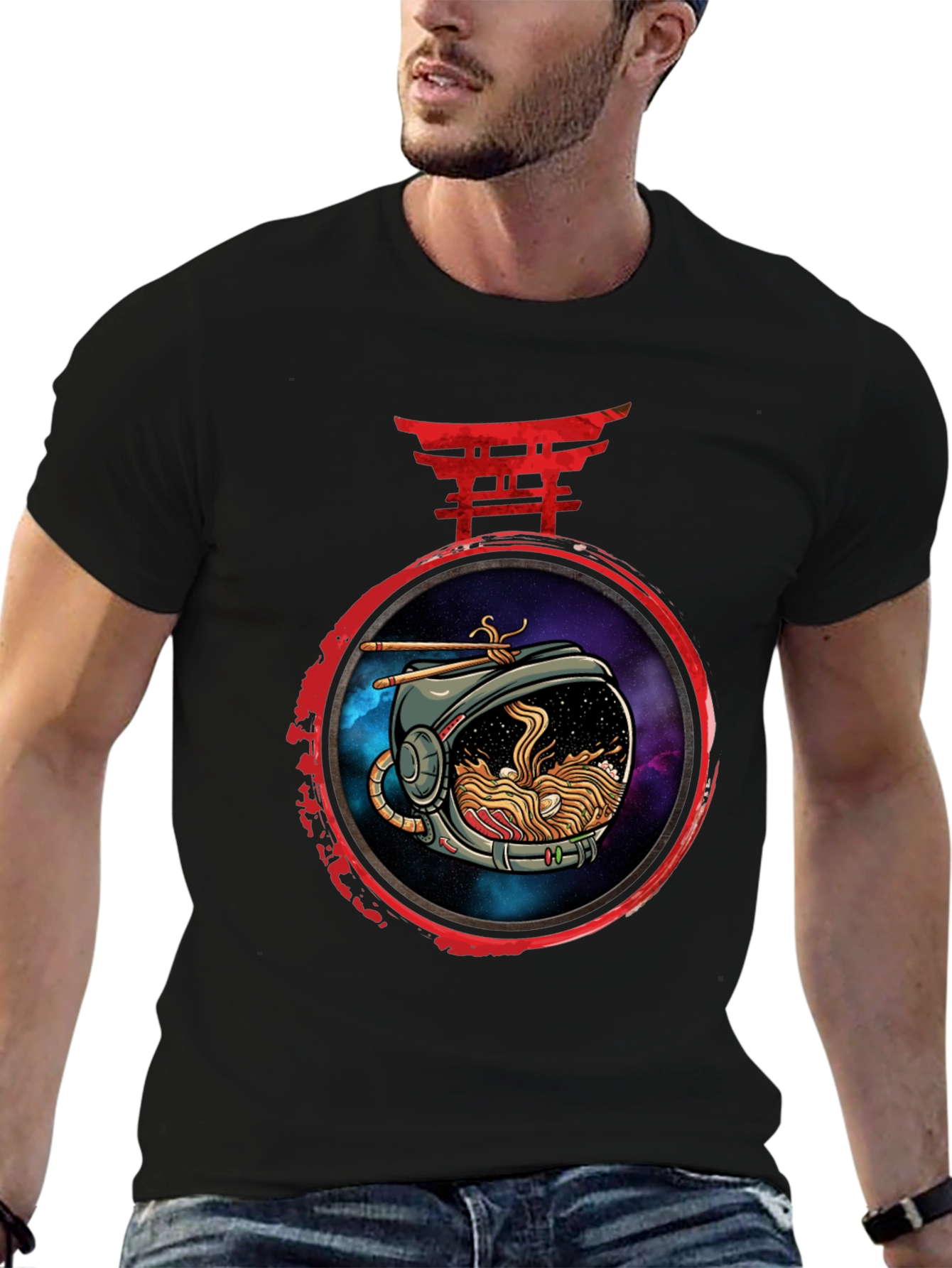 Ramen Astronaut Graphic T-Shirt