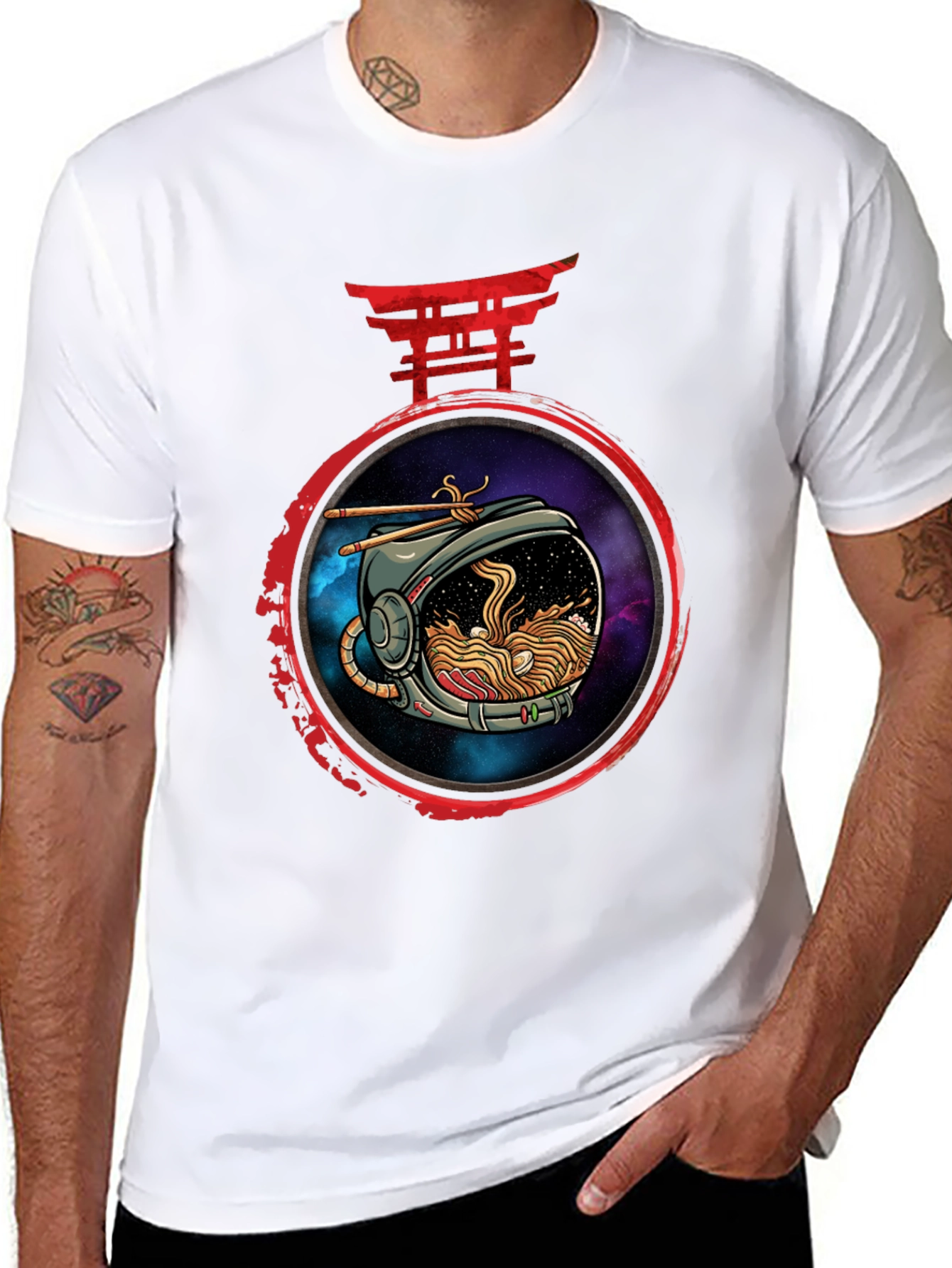 Ramen Astronaut Graphic T-Shirt