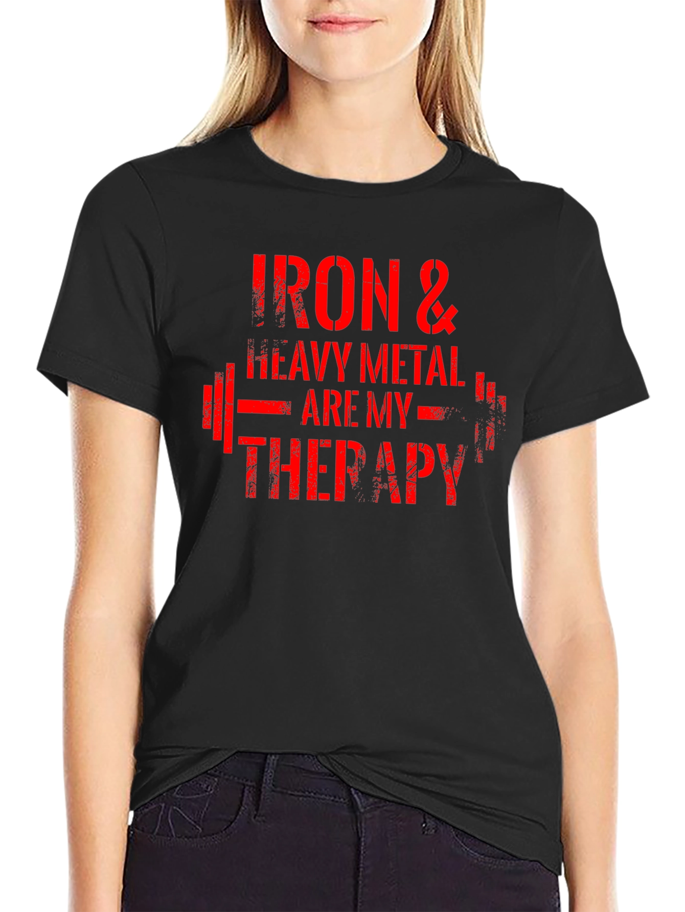 Iron & Heavy Metal Therapy Graphic Tee - Black