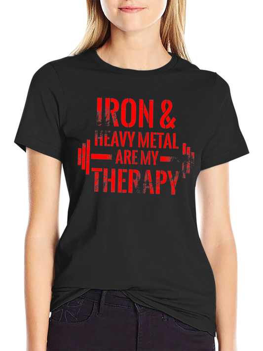 Iron & Heavy Metal Therapy Graphic Tee - Black